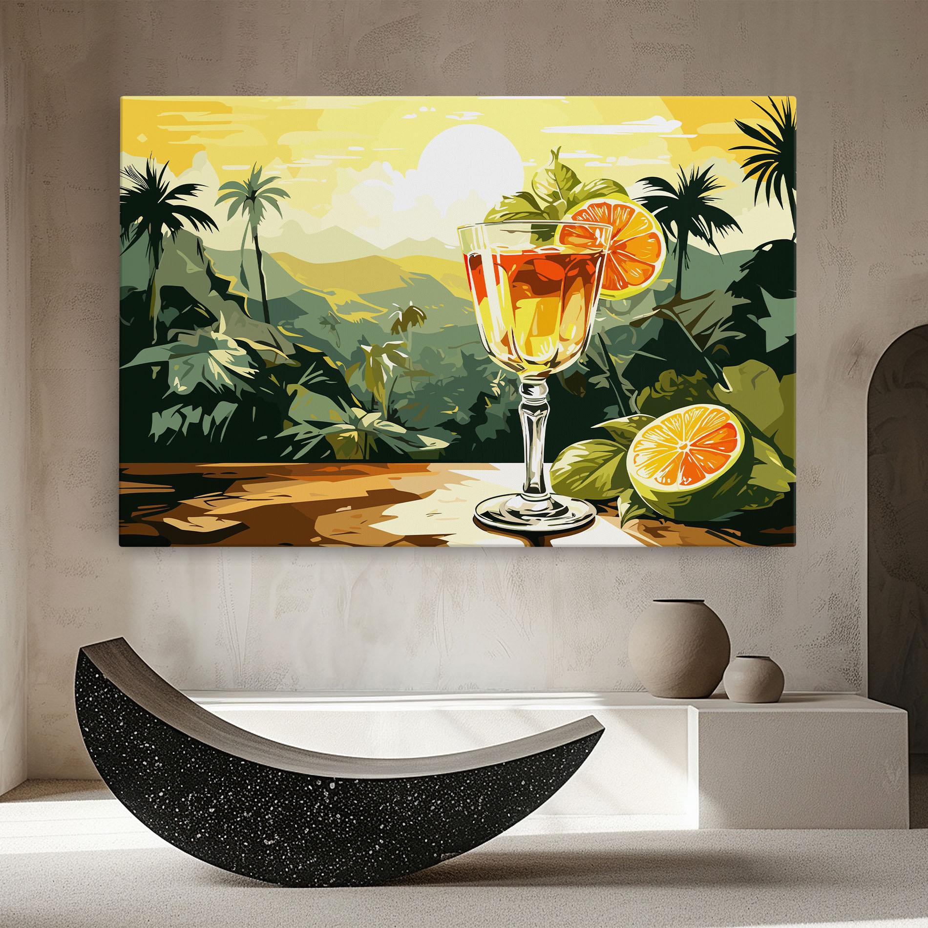 Картина на платно Orange Drink mockup 8