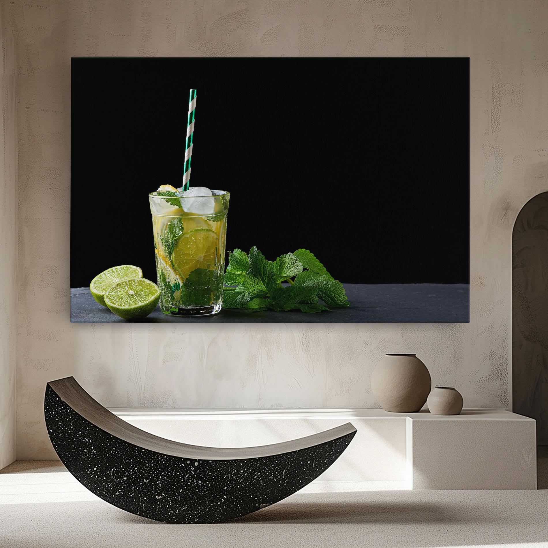 Картина на платно Refreshing Drink mockup 8