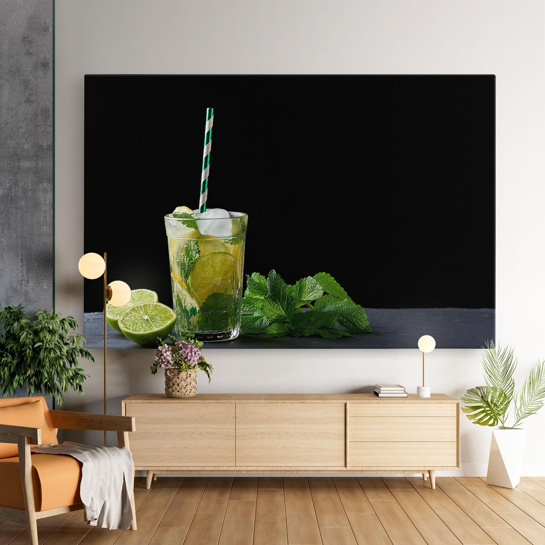 Картина на платно Refreshing Drink mockup 9