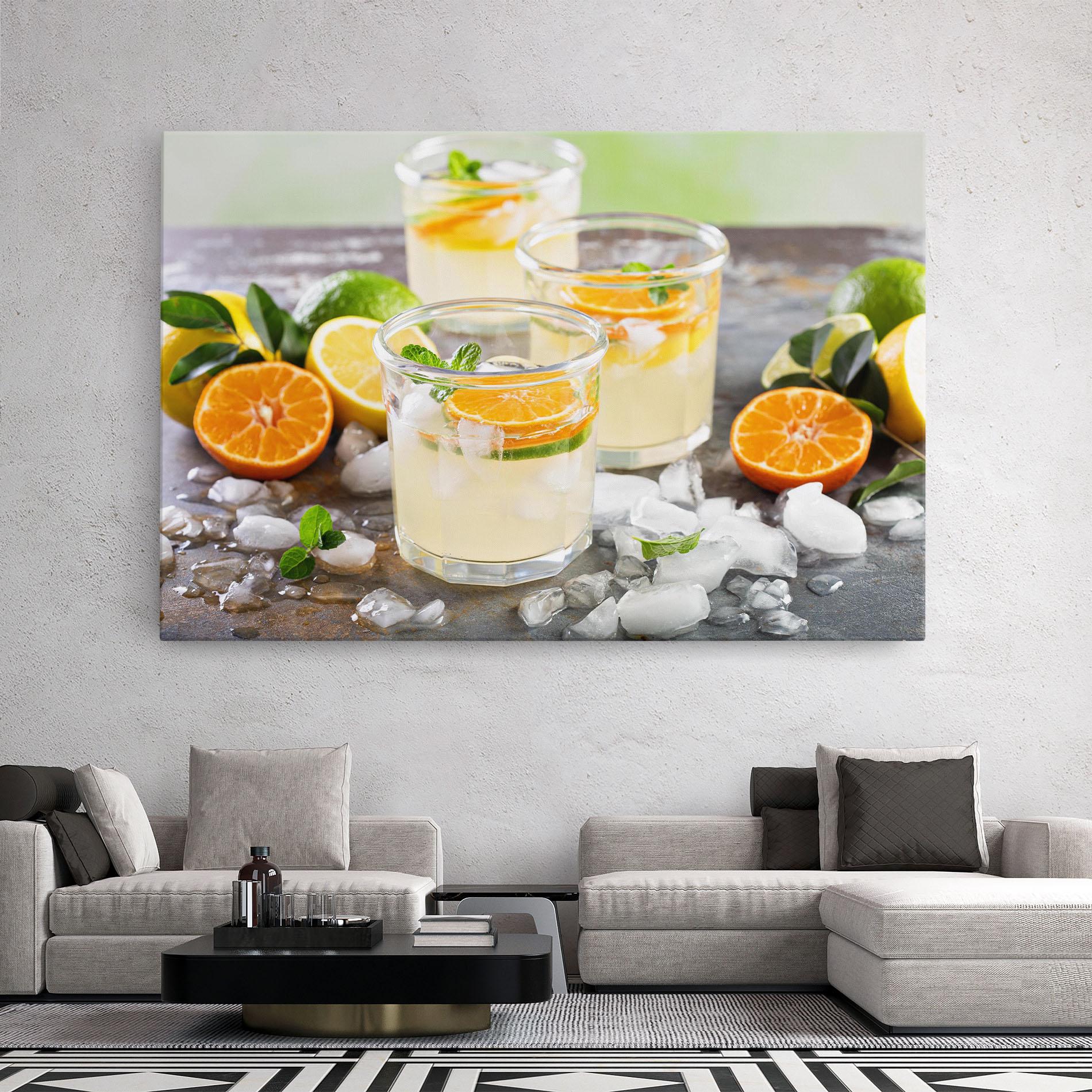 Картина на платно Citrus Fruit Lemonade mockup 2