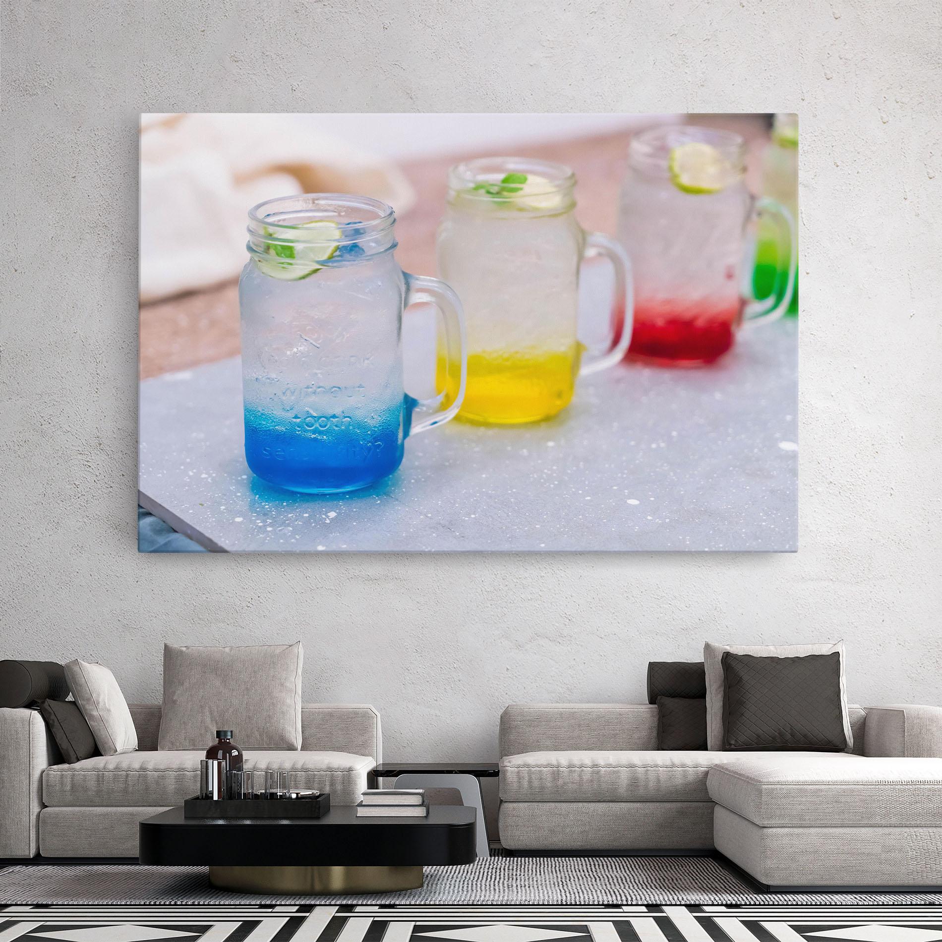 Картина на платно Colorful Italian Soda mockup 2