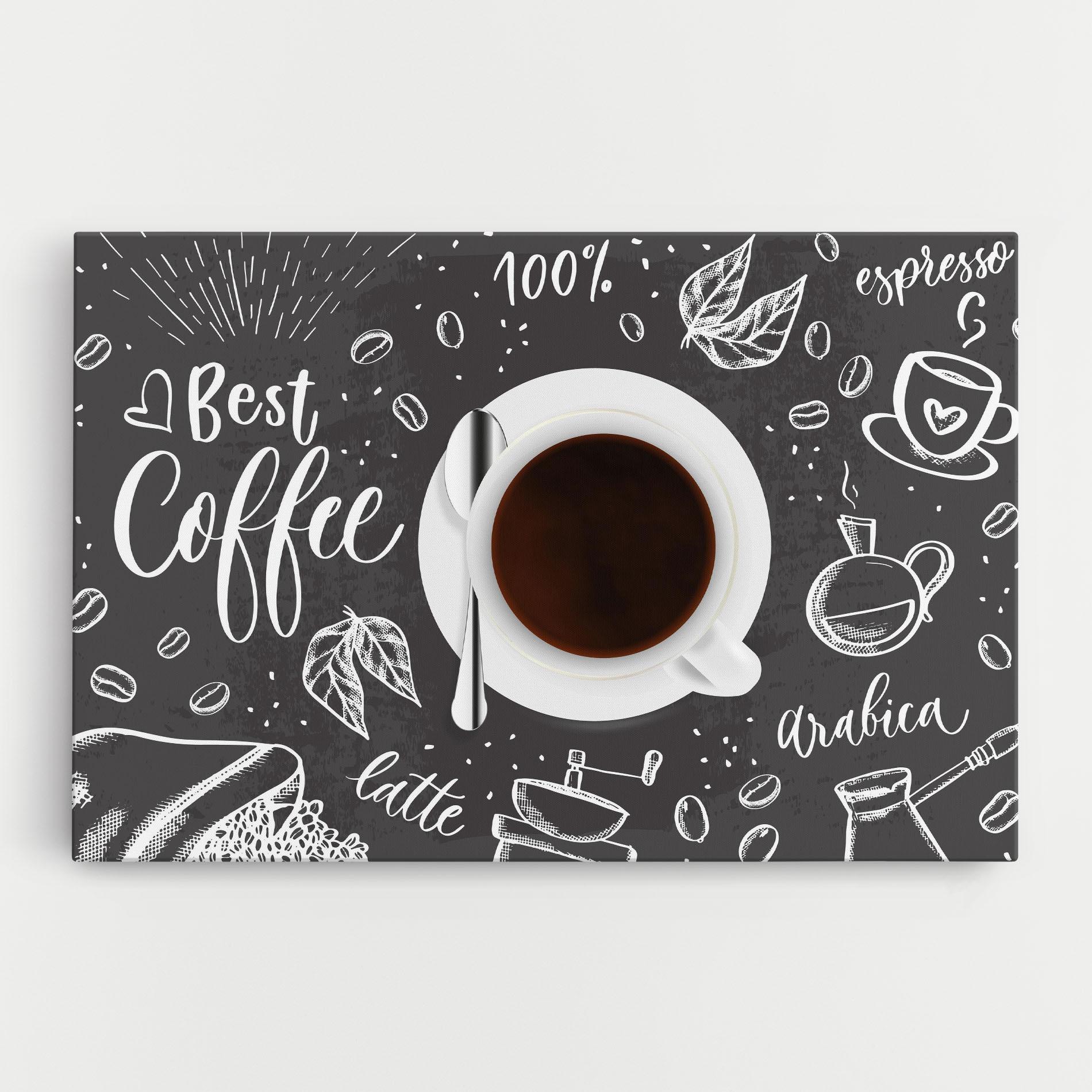 Картина на платно Best Coffee mockup 0