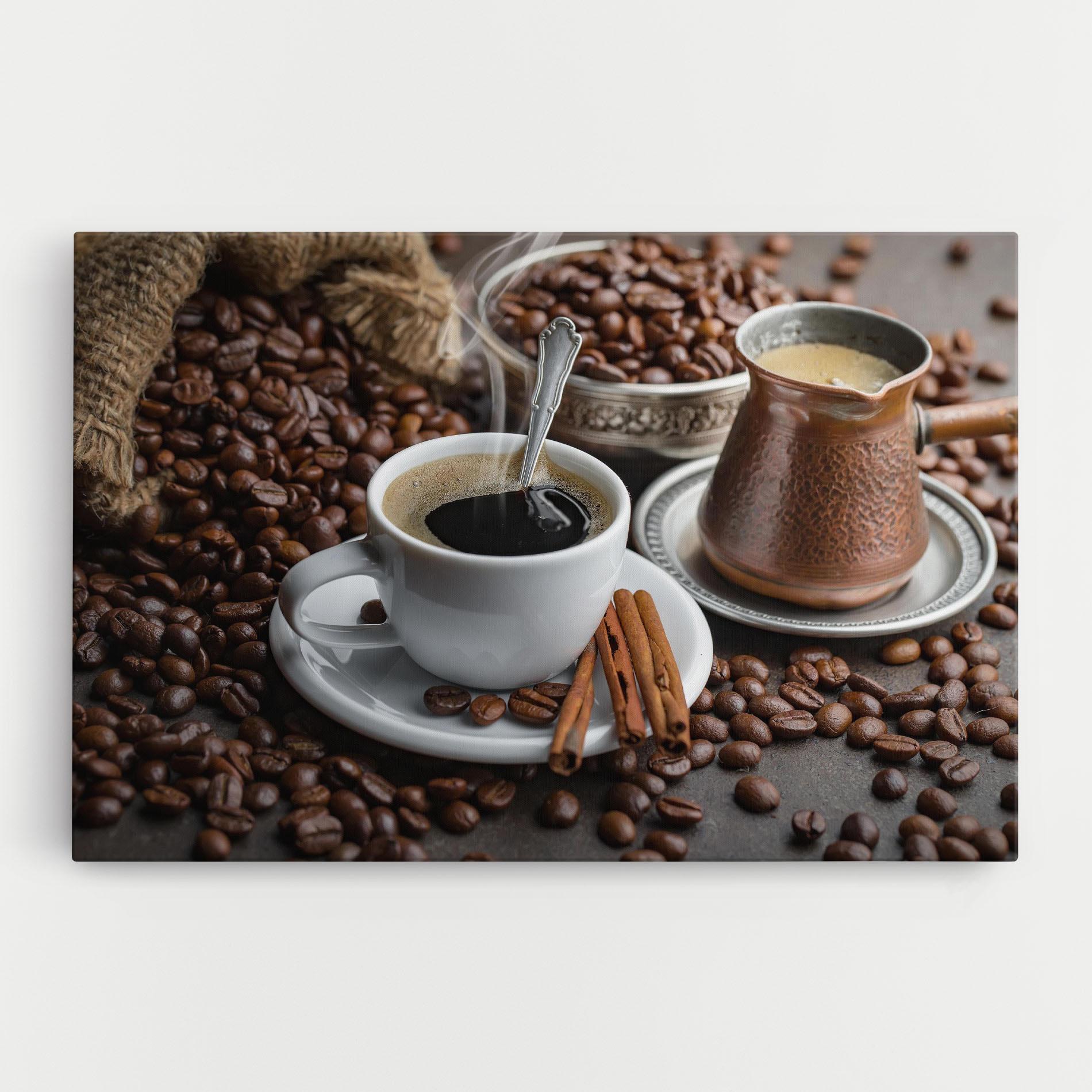 Картина на платно Black Coffee Beans mockup 0