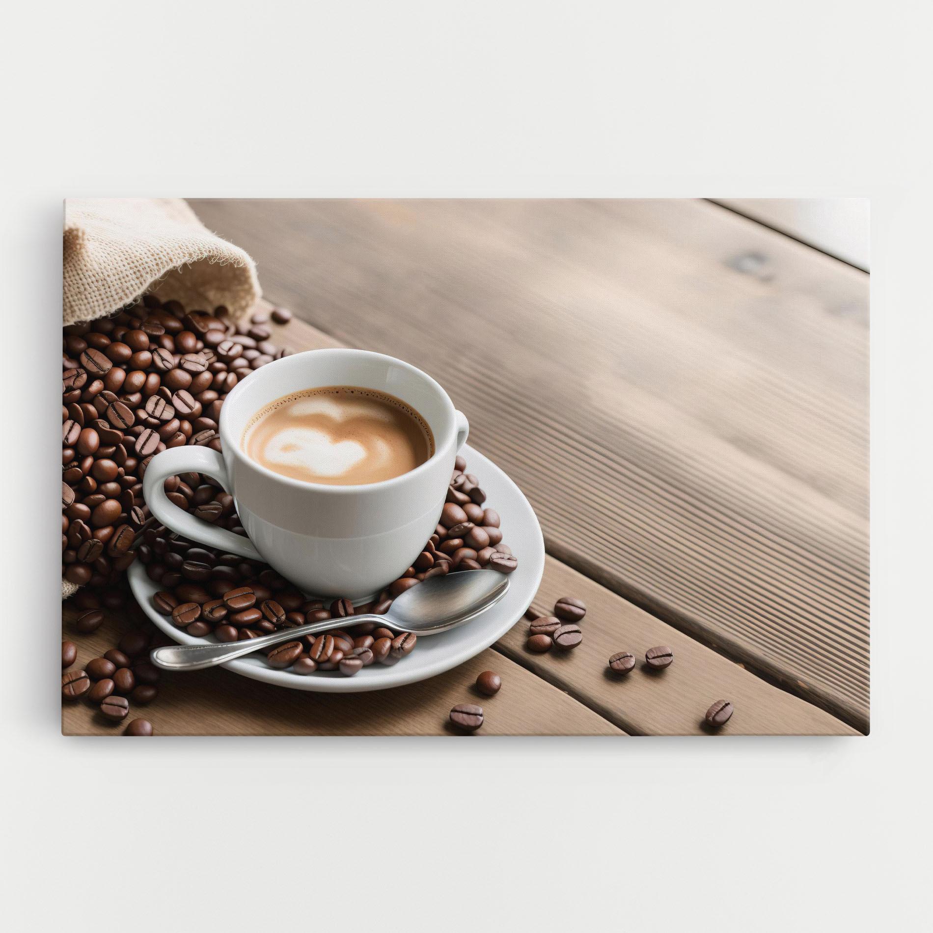 Картина на платно Coffee On Table mockup 0