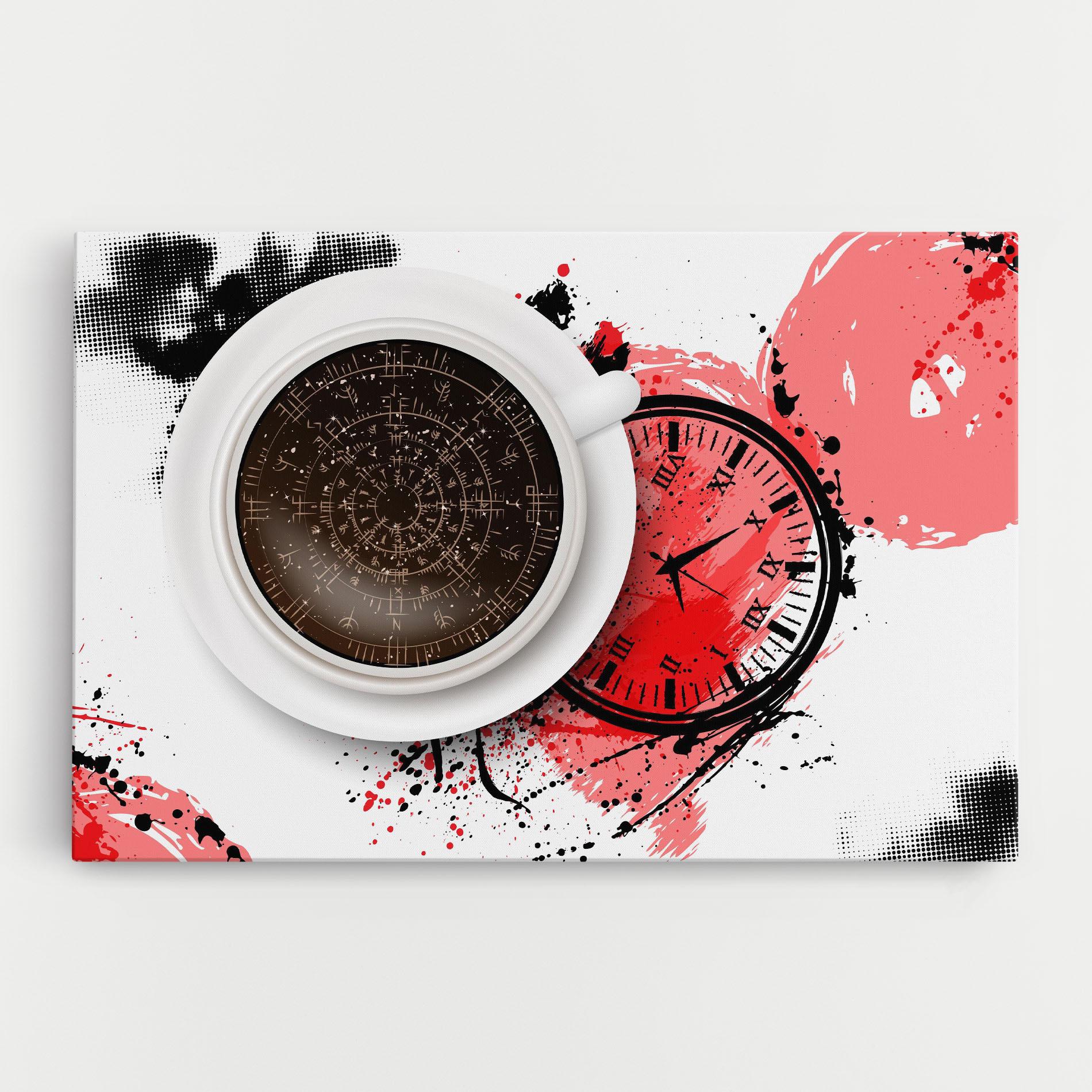 Картина на платно Coffee Reading mockup 0