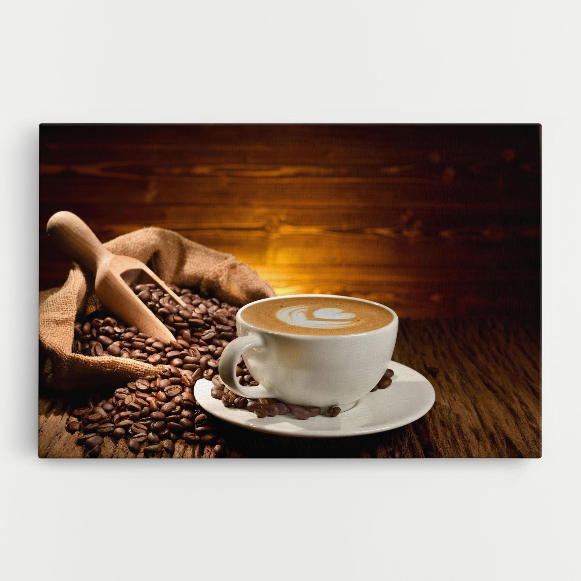 Картина на платно Latte Coffee mockup 0