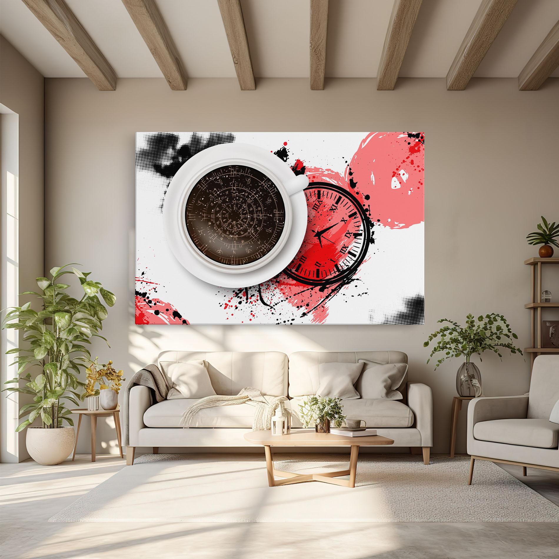 Картина на платно Coffee Reading mockup 6