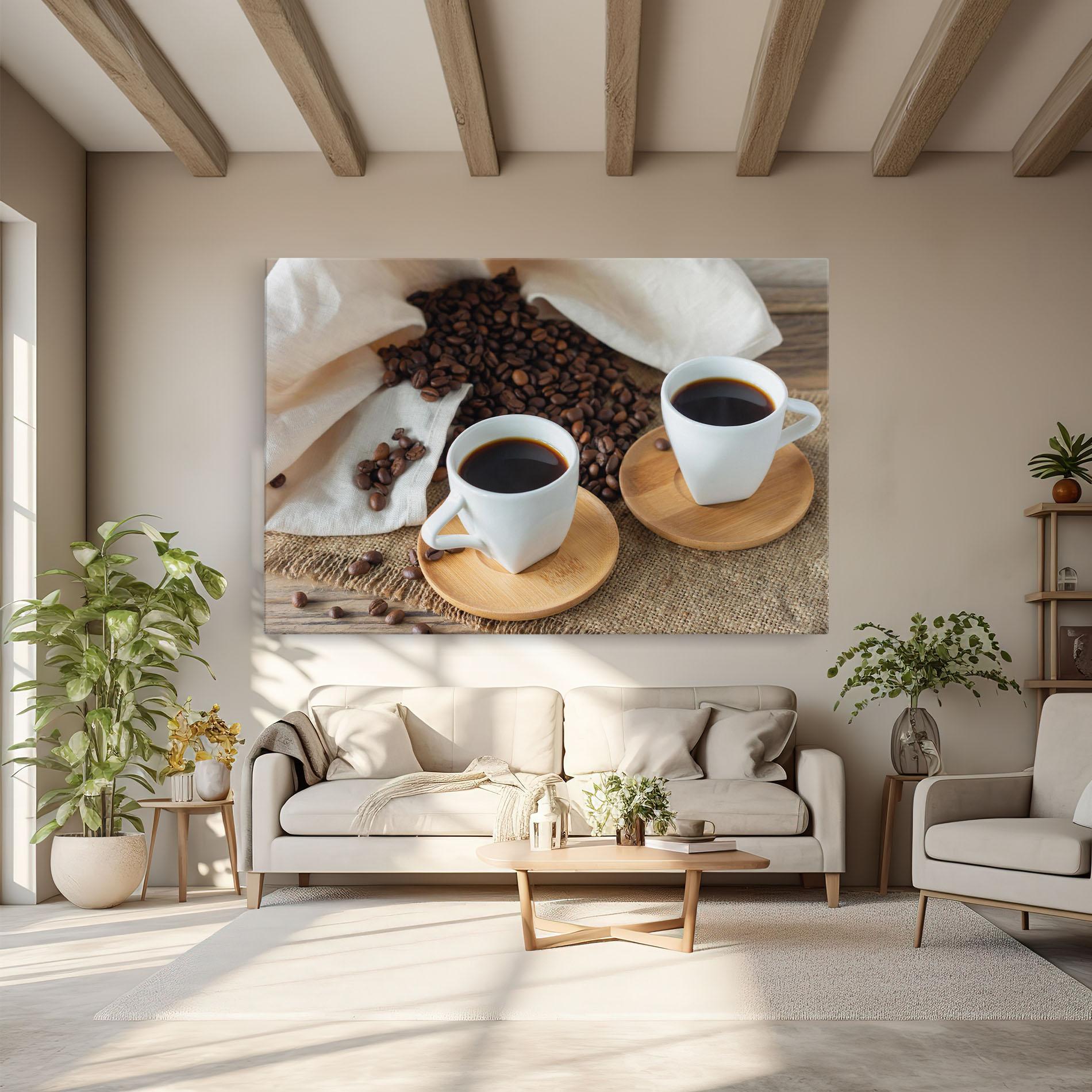 Картина на платно Fresh Espresso mockup 6