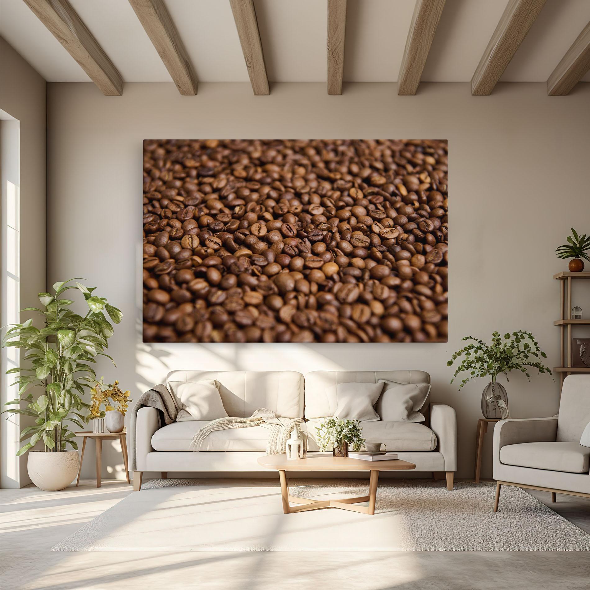 Картина на платно Fresh Roasted Coffee mockup 6