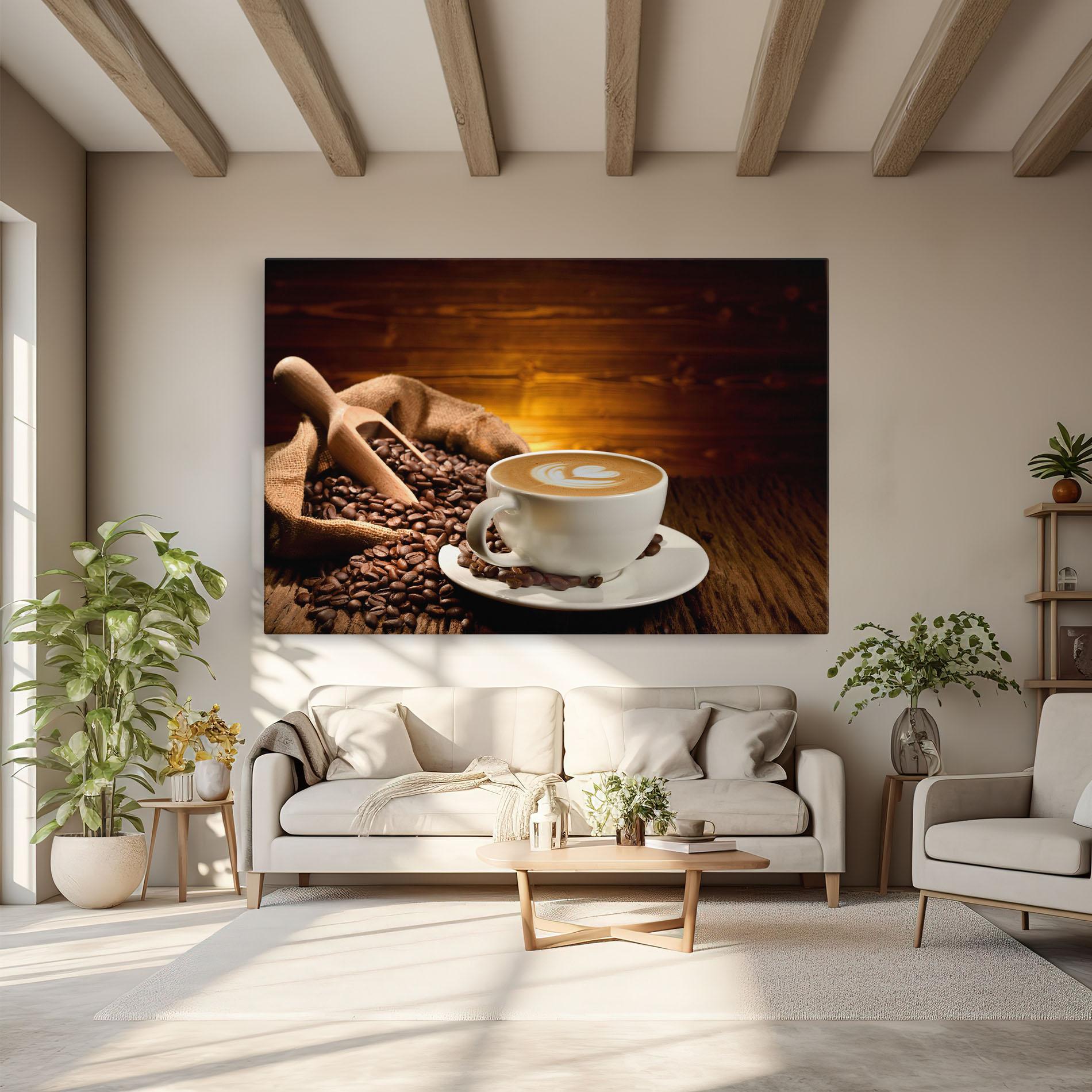 Картина на платно Latte Coffee mockup 6