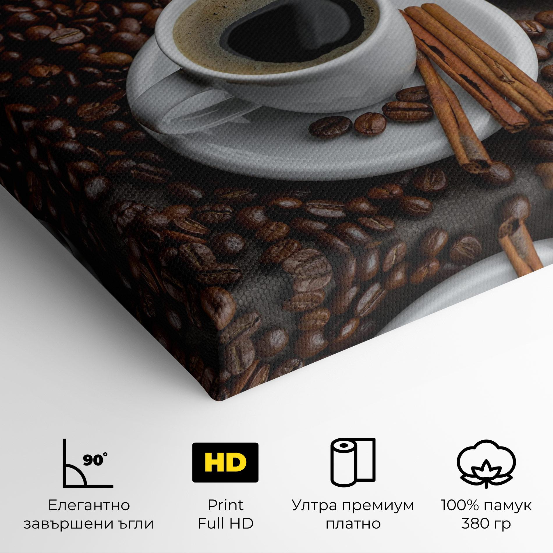 Картина на платно Black Coffee Bean mockup 4