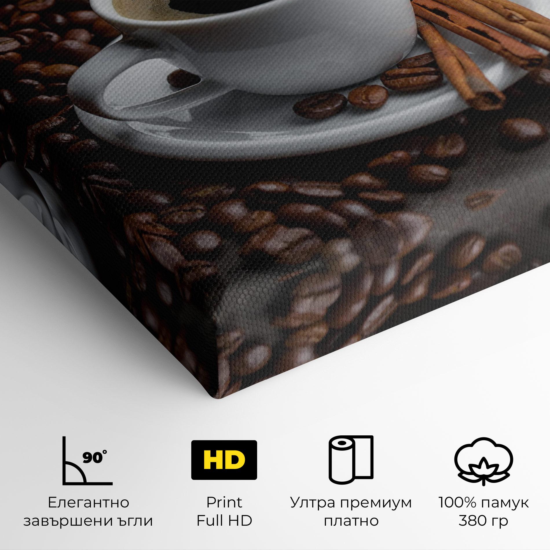 Картина на платно Black Coffee Beans mockup 4