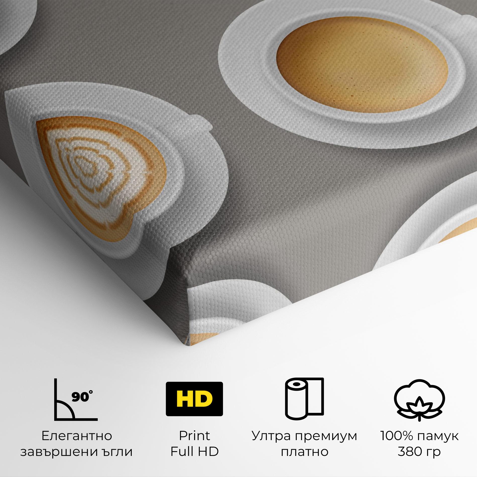 Картина на платно Coffee Cups Mix mockup 4