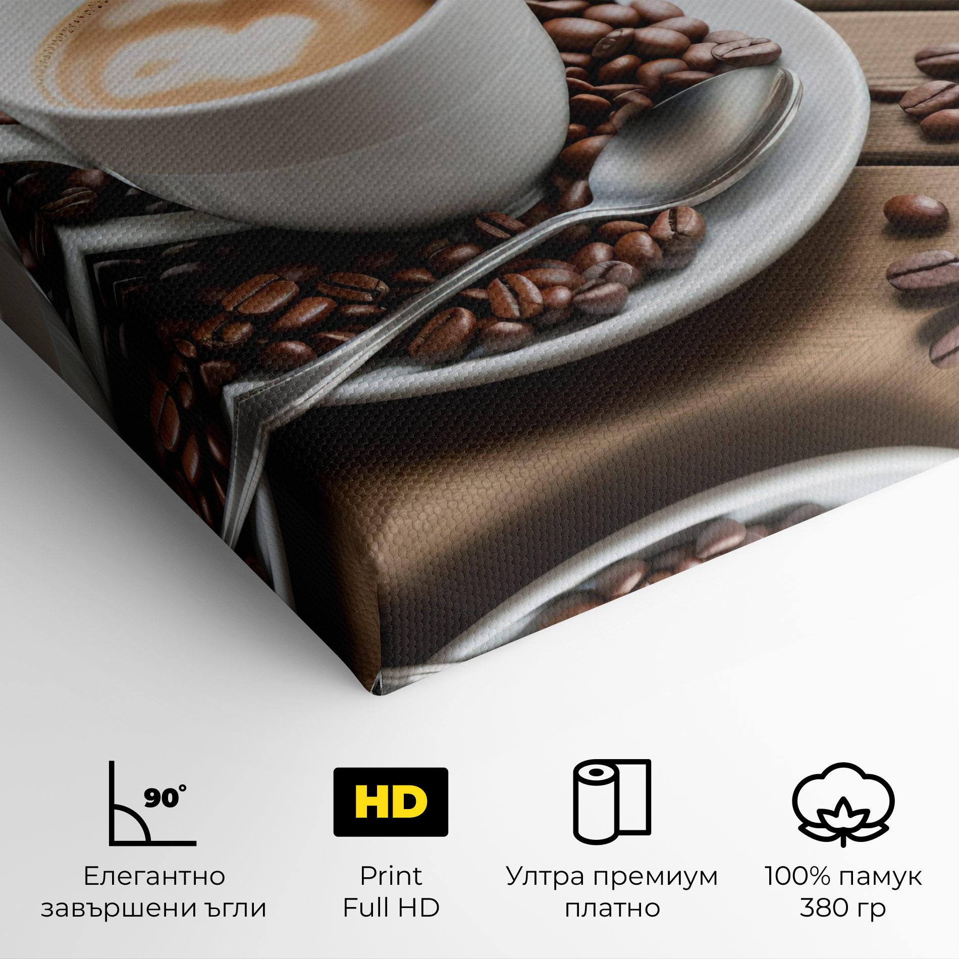 Картина на платно Coffee On Table mockup 4