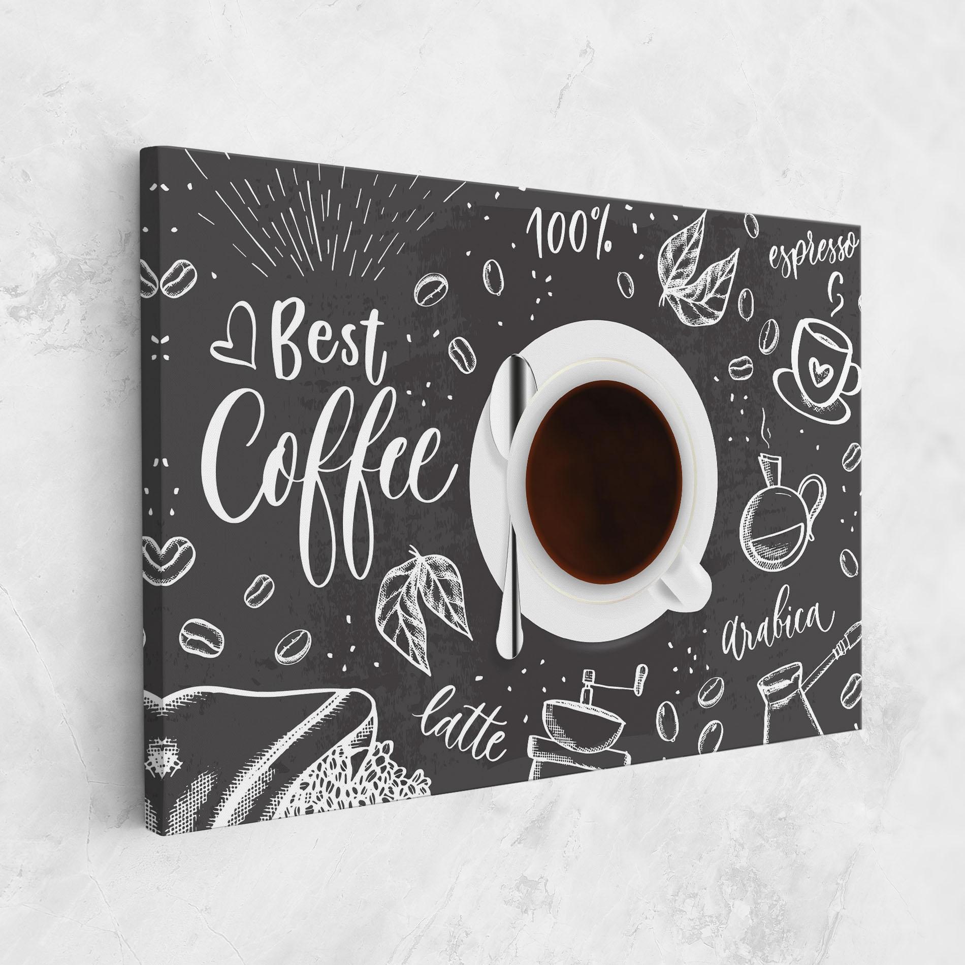 Картина на платно Best Coffee mockup 1
