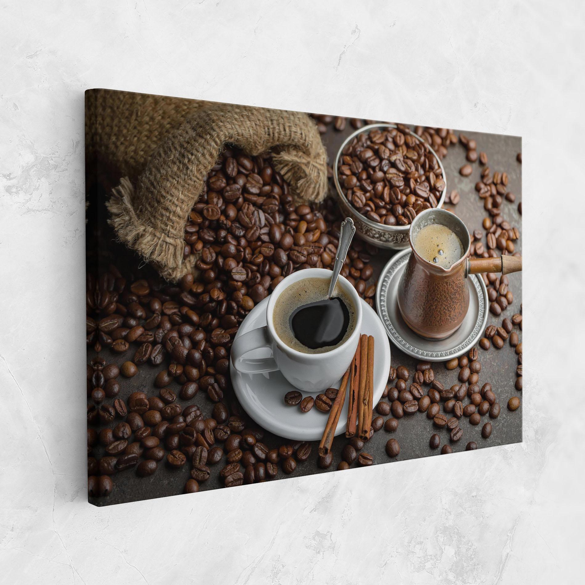 Картина на платно Black Coffee Bean mockup 1