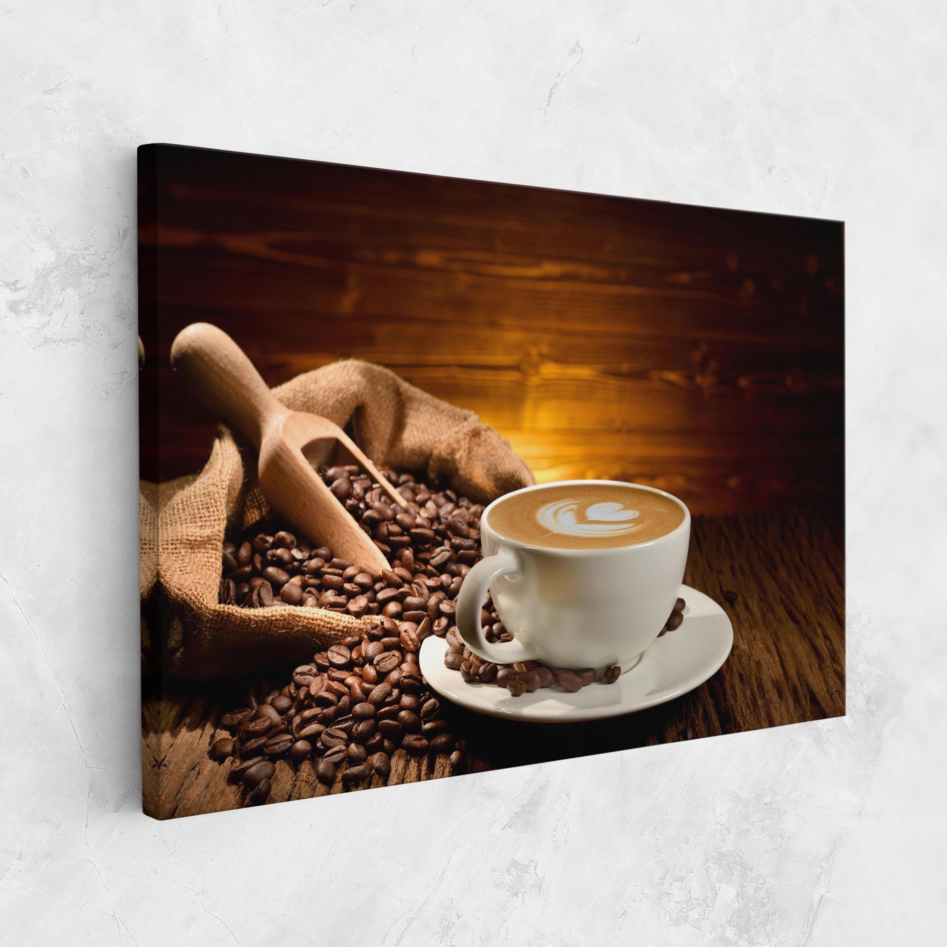 Картина на платно Latte Coffee mockup 1