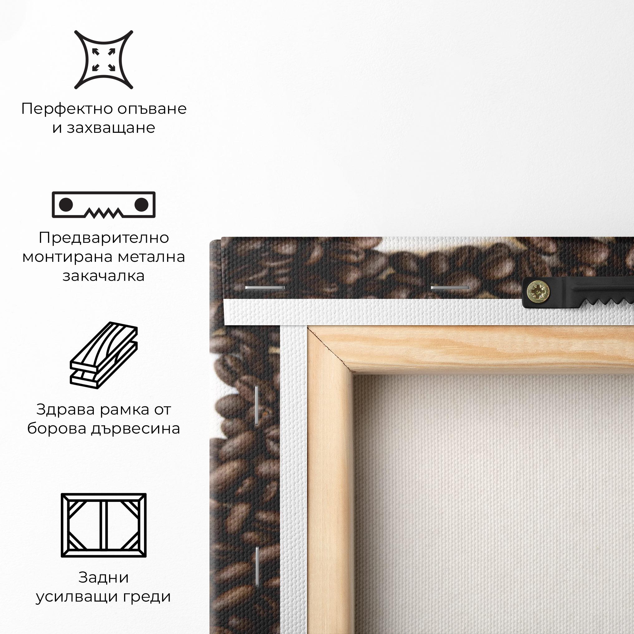 Картина на платно Coffee Bean Heart mockup 5