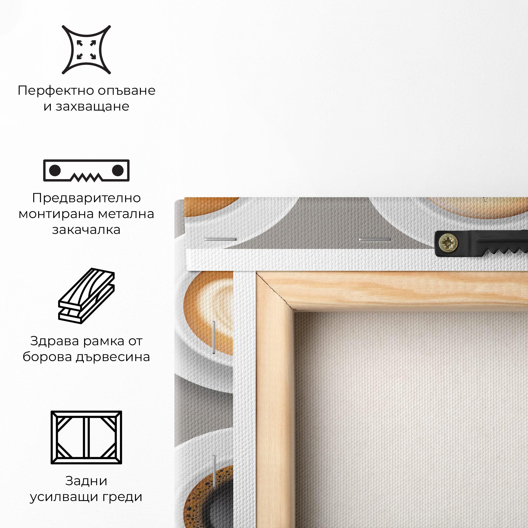 Картина на платно Coffee Cups Mix mockup 5