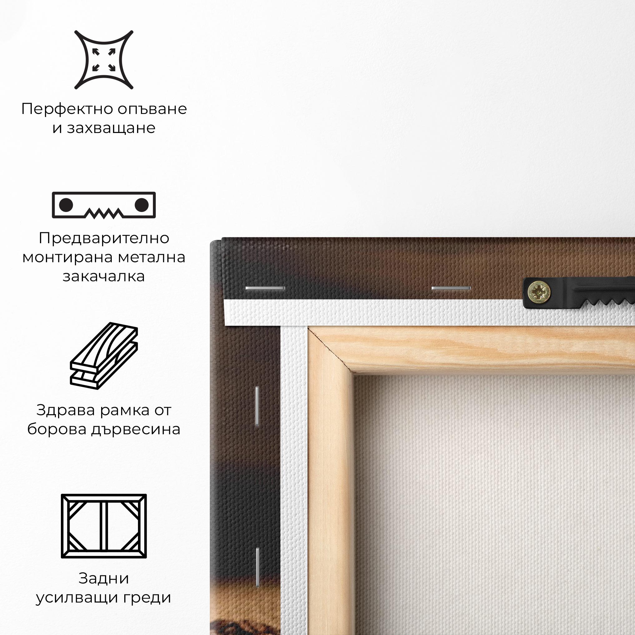 Картина на платно Heart Coffee Smoke mockup 5