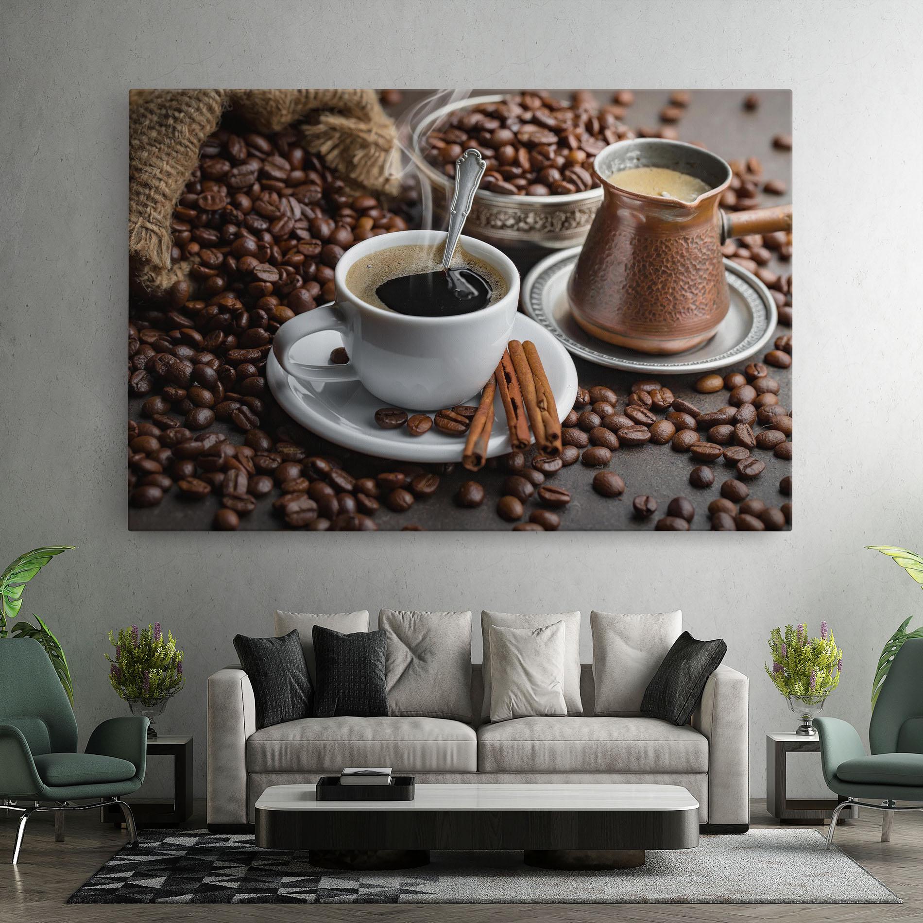 Картина на платно Black Coffee Beans mockup 7