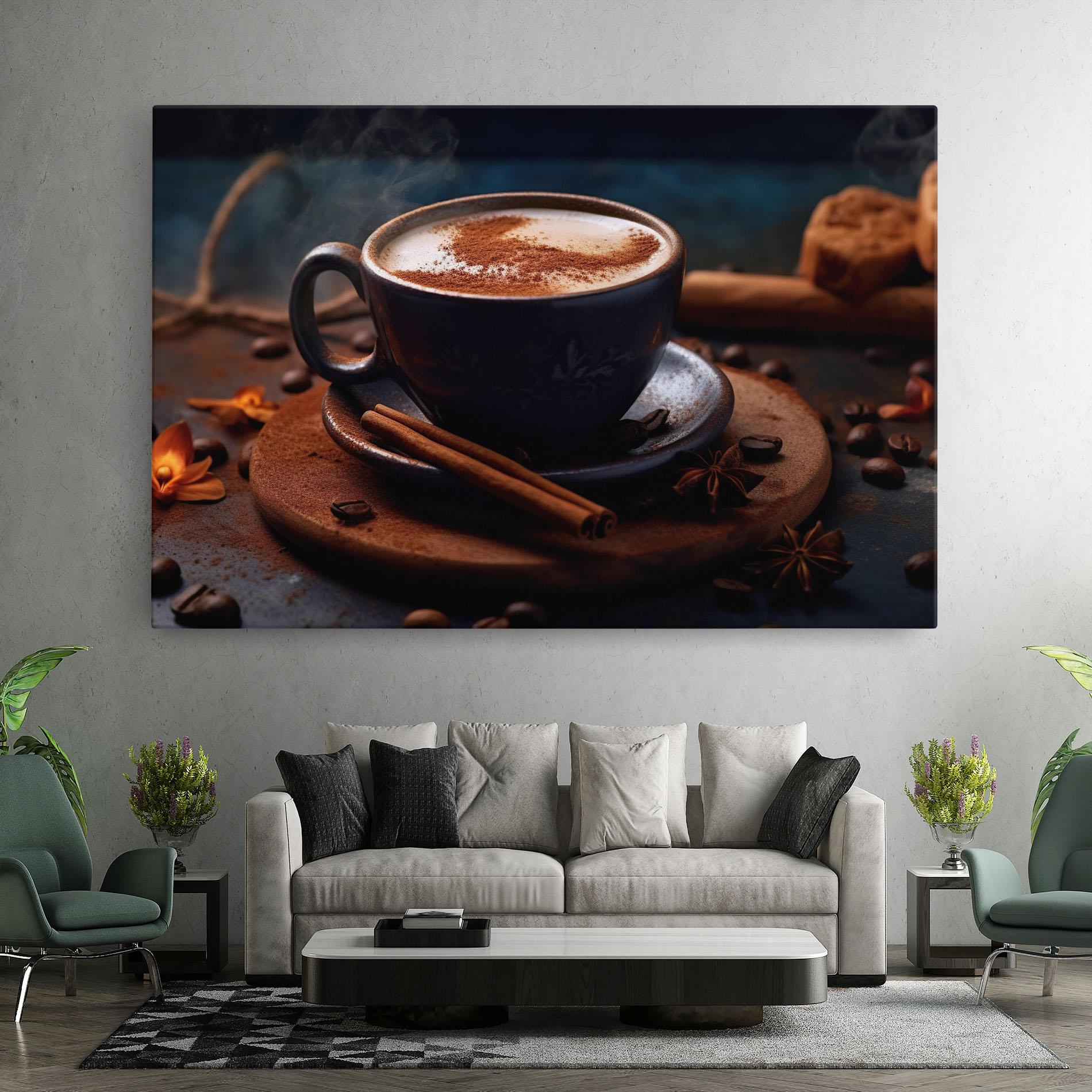 Картина на платно Cinnamon Coffee Cup mockup 7