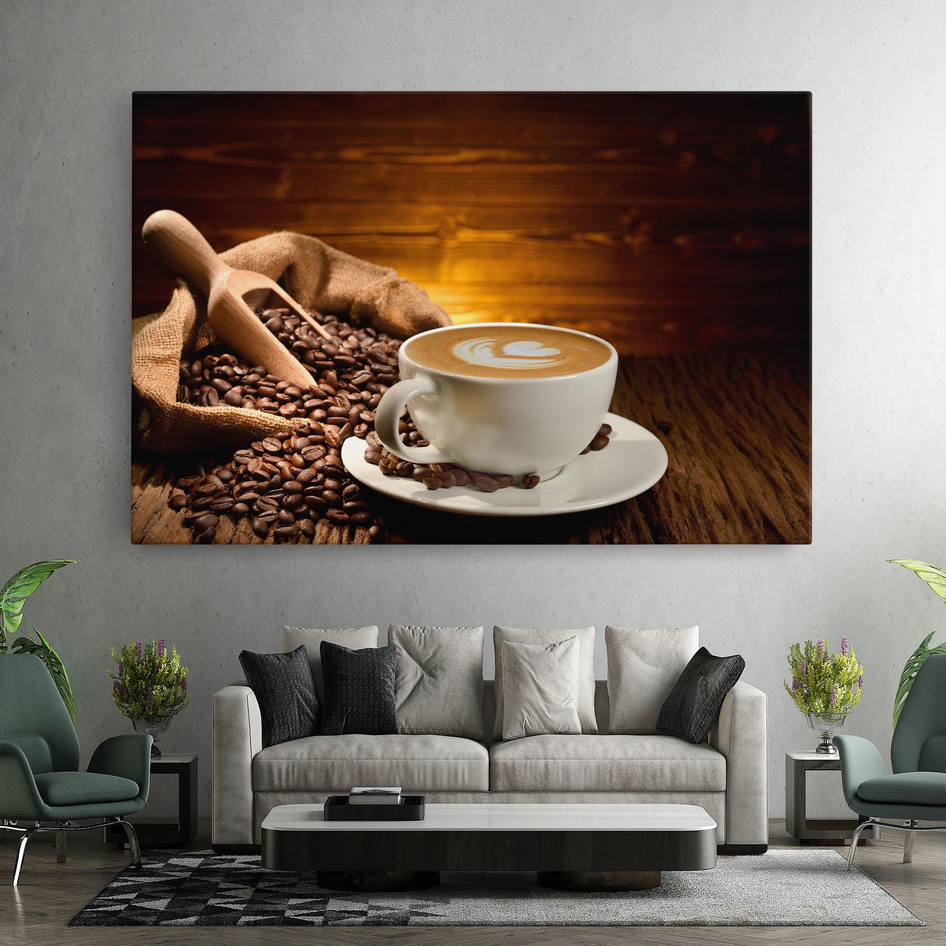 Картина на платно Latte Coffee mockup 7