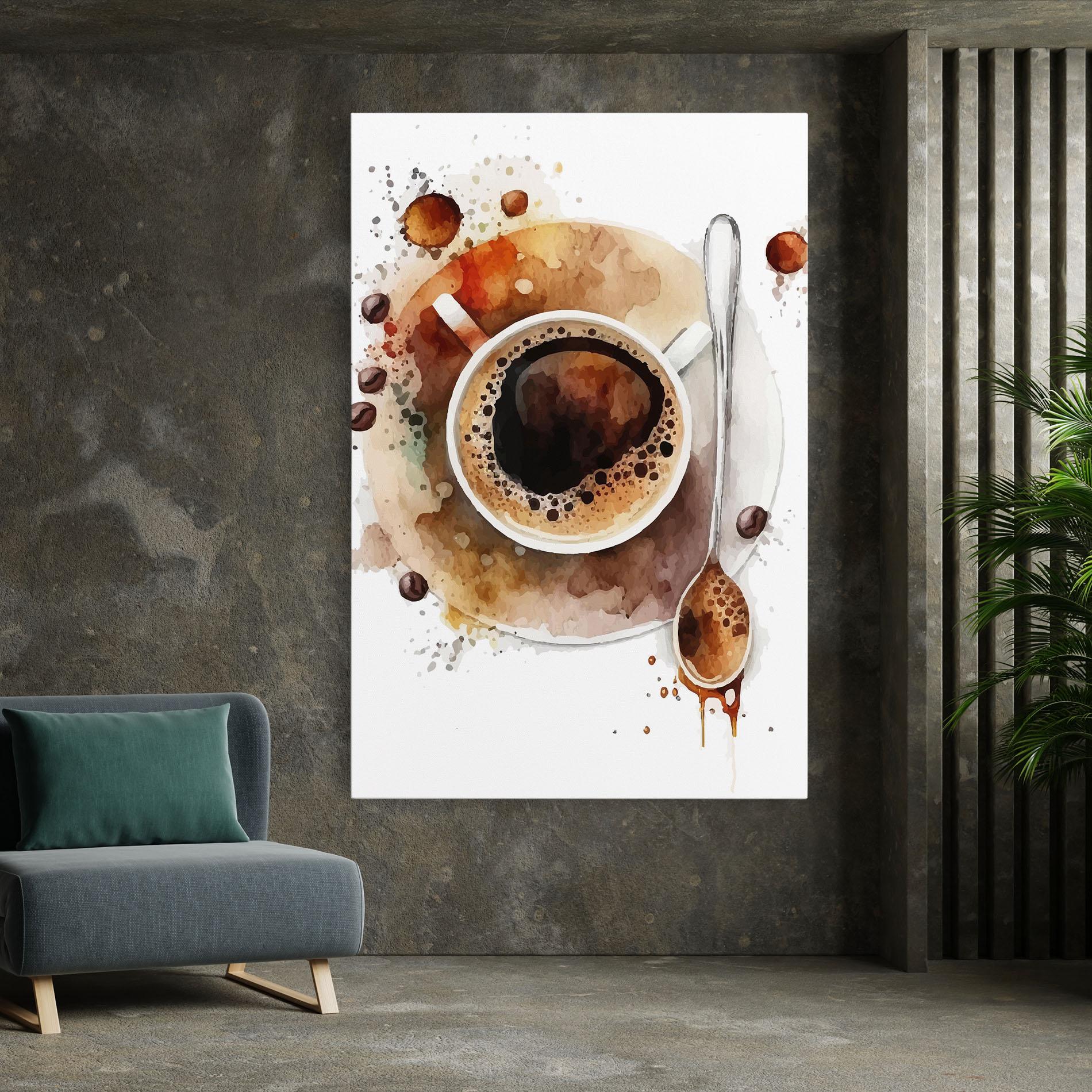 Картина на платно Coffee Liquid mockup 7