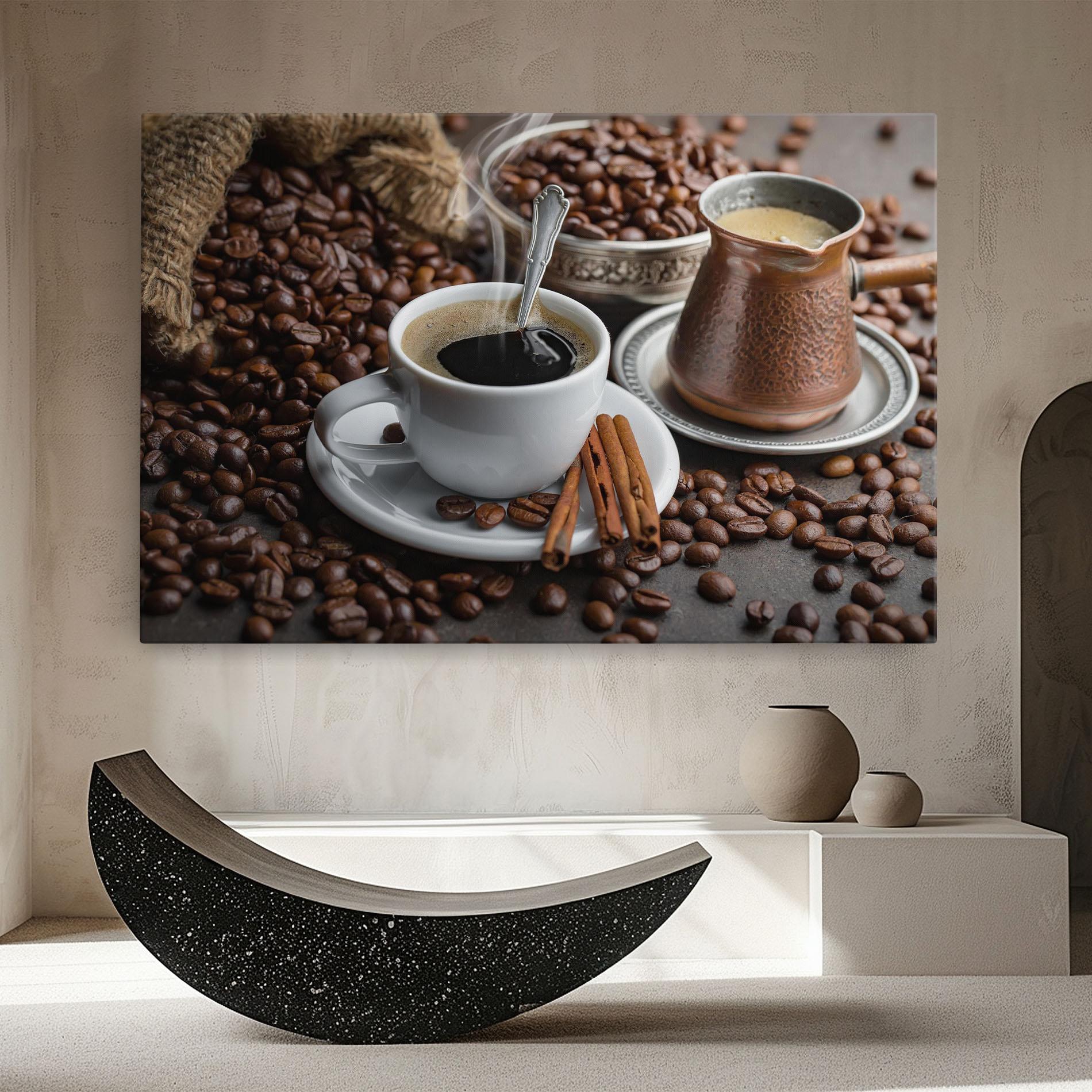Картина на платно Black Coffee Beans mockup 8