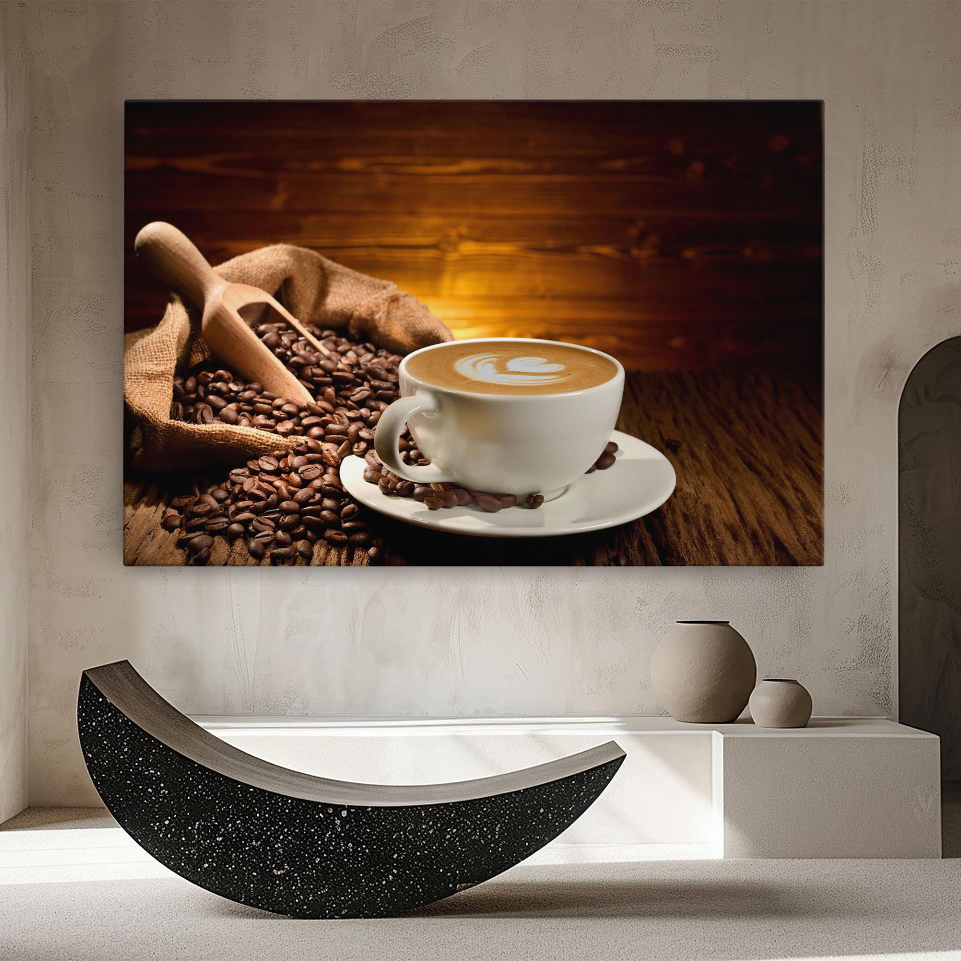Картина на платно Latte Coffee mockup 8