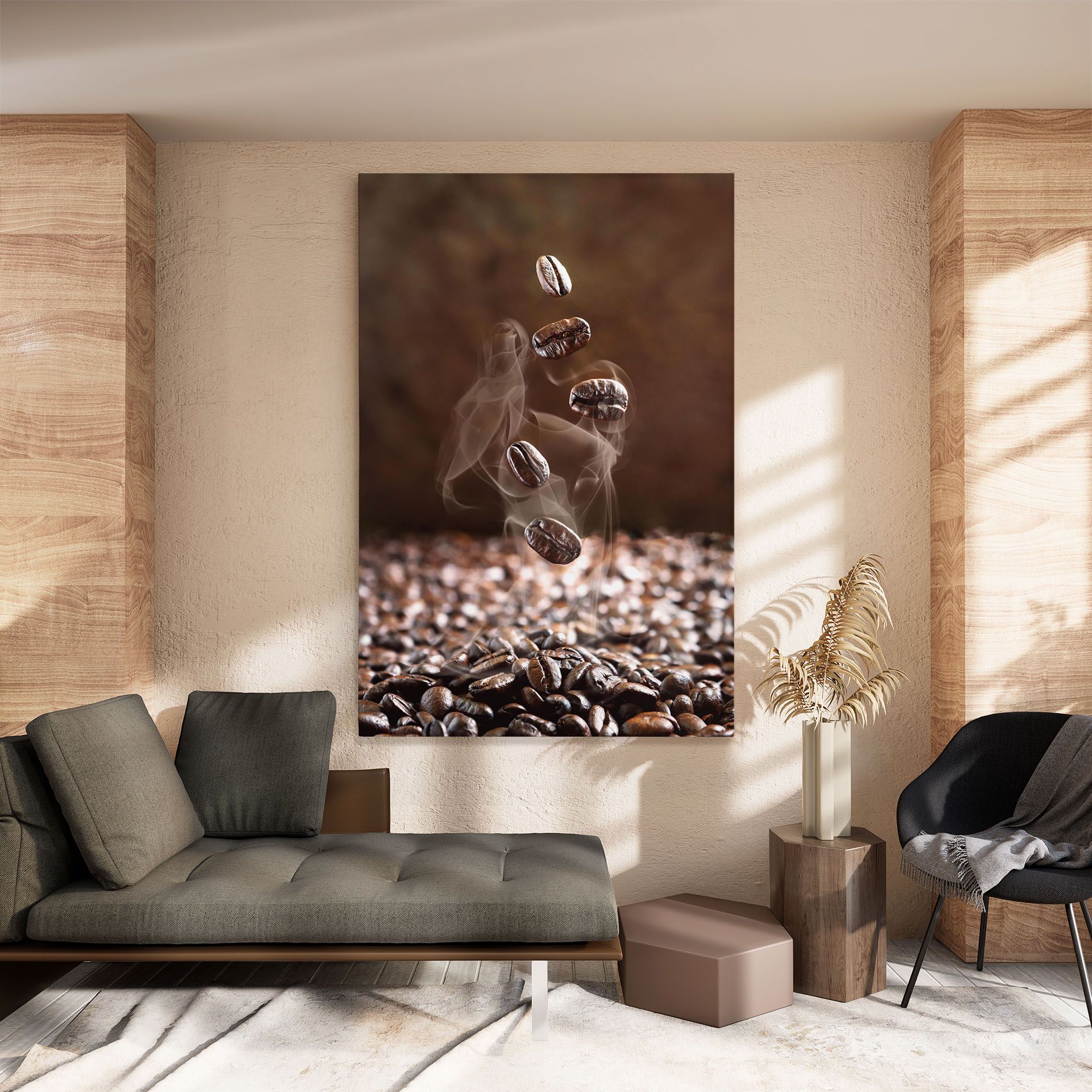 Close Up Falling Beans mockup 8