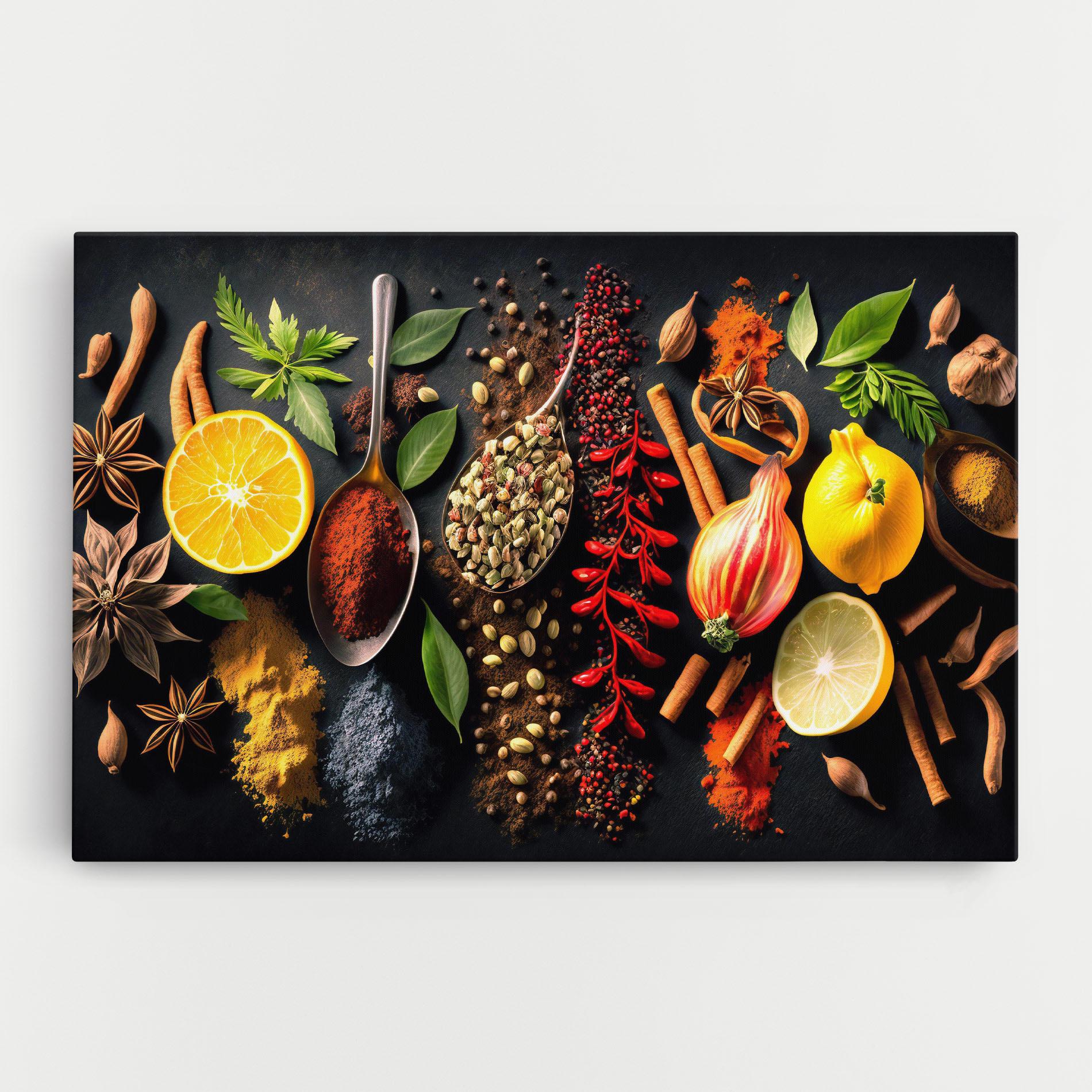 Картина на платно Closeup Pices mockup 0