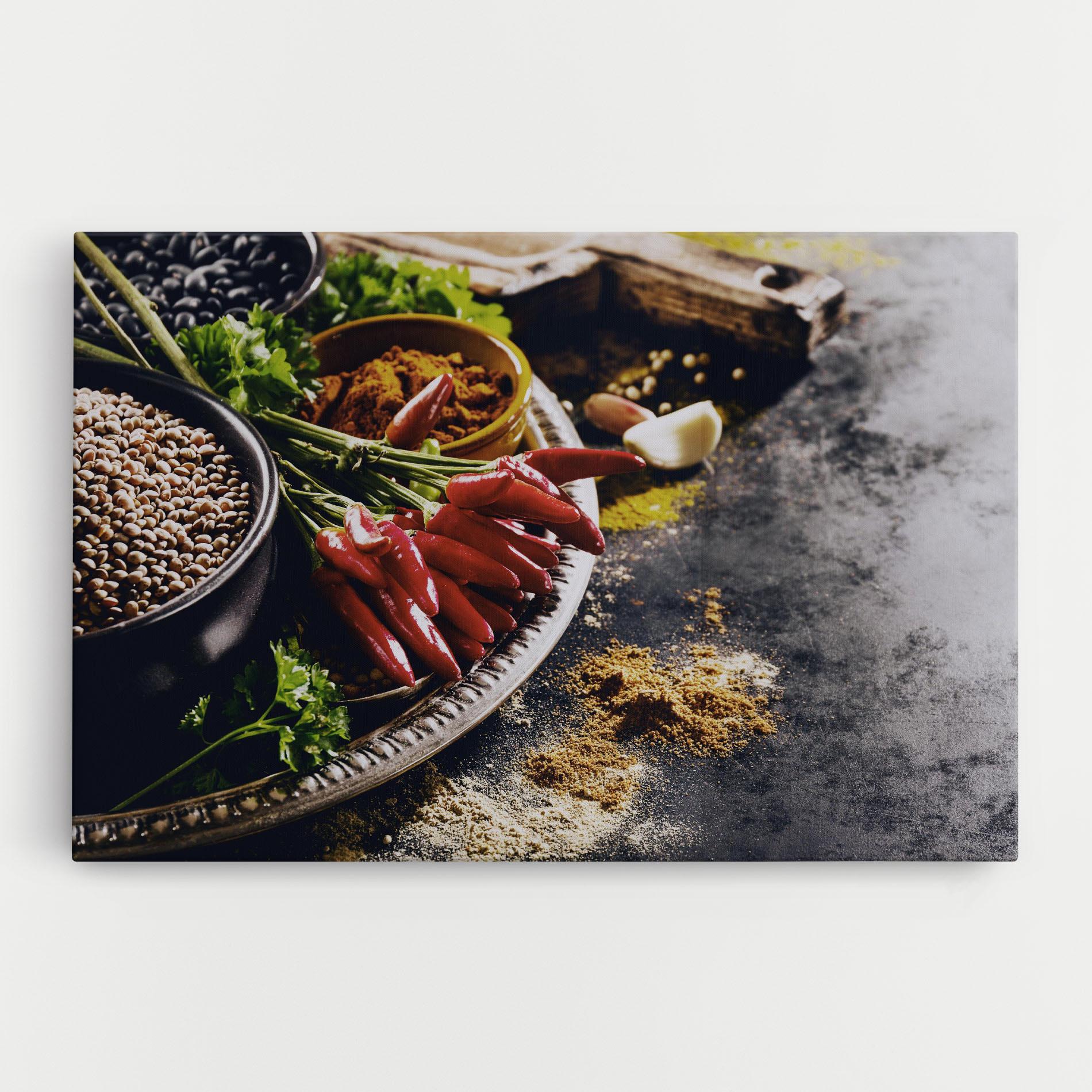 Картина на платно Grocery Spices mockup 0