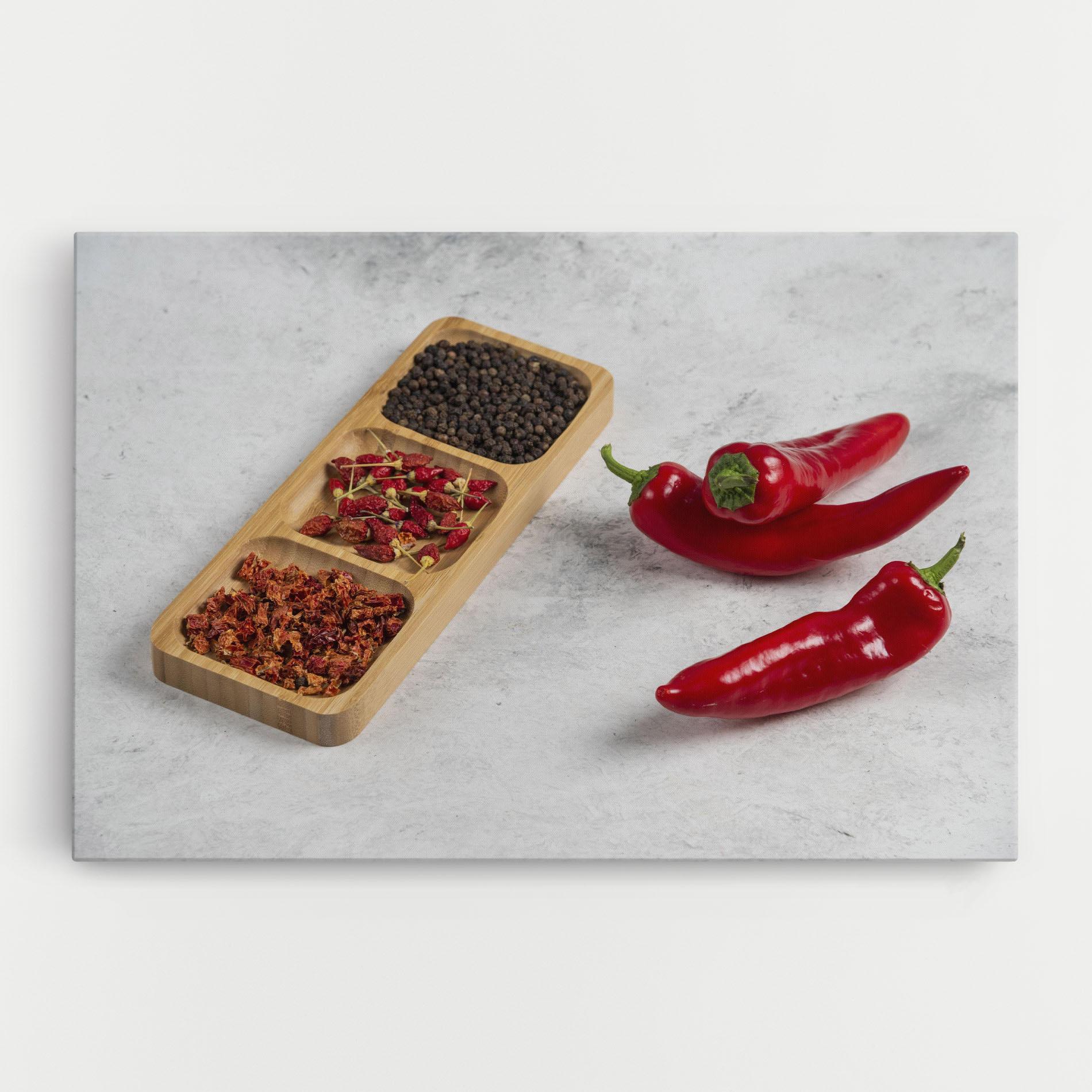 Картина на платно Hot Chili Spices mockup 0