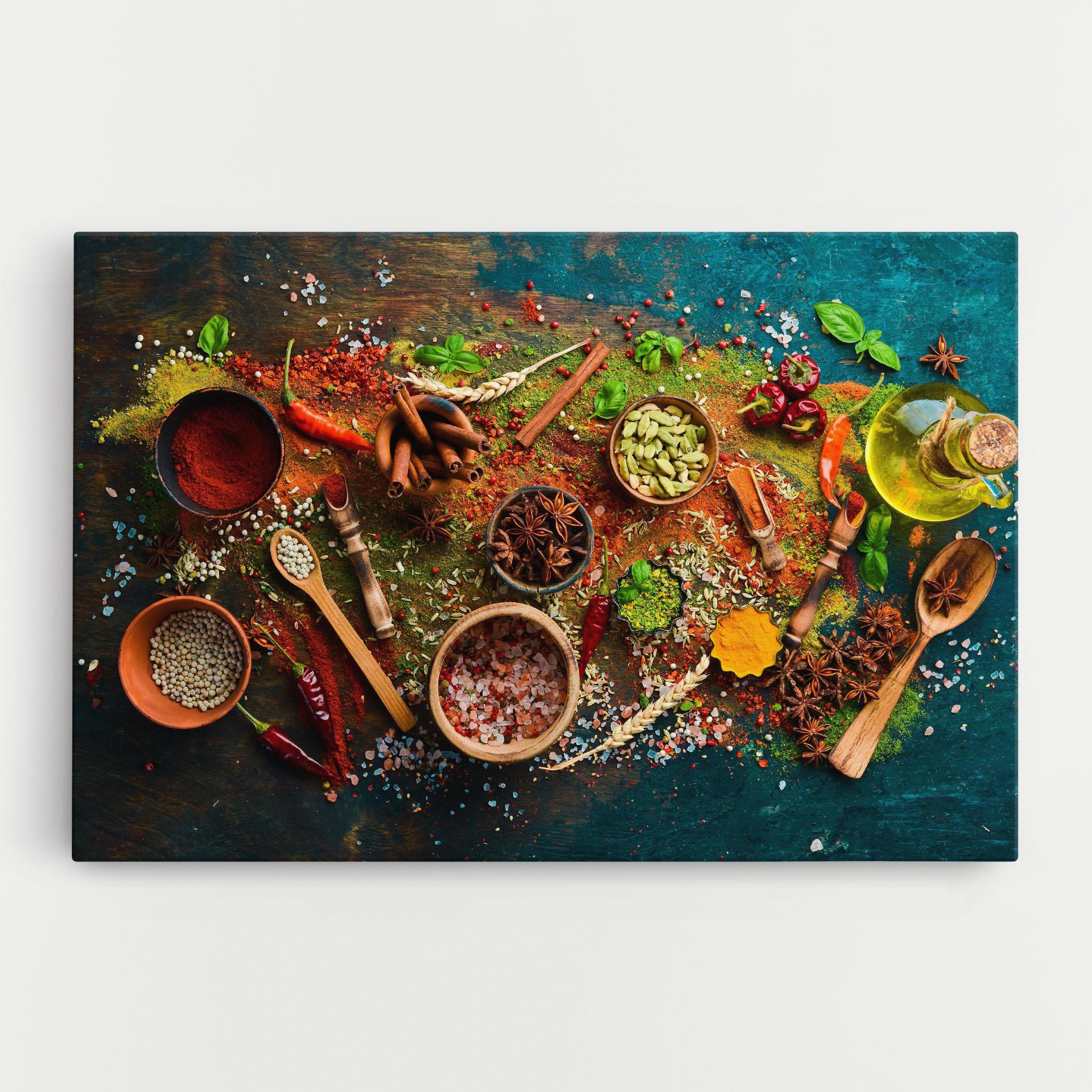 Картина на платно Seasonings Mix mockup 0