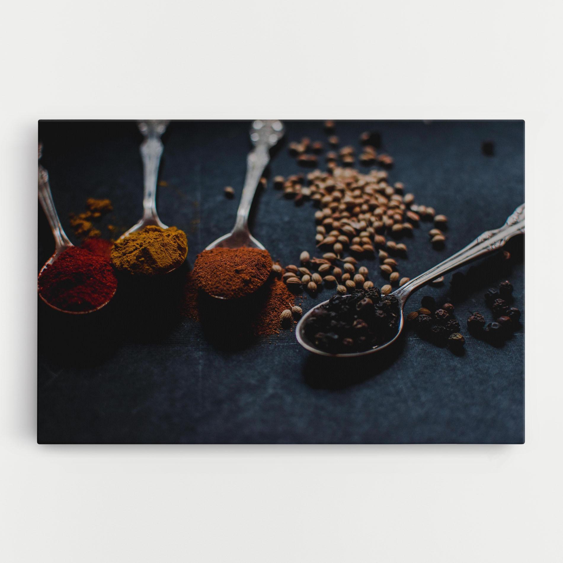 Картина на платно Spices Spoon mockup 0