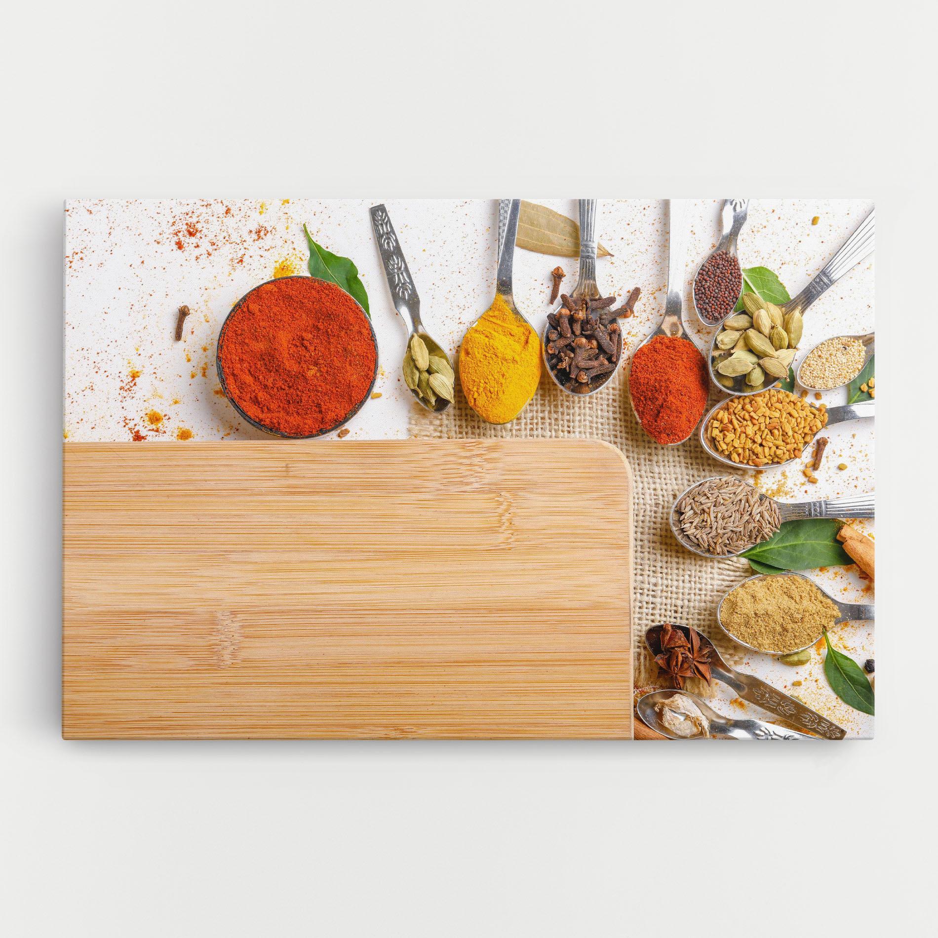 Картина на платно Spices Spoons mockup 0