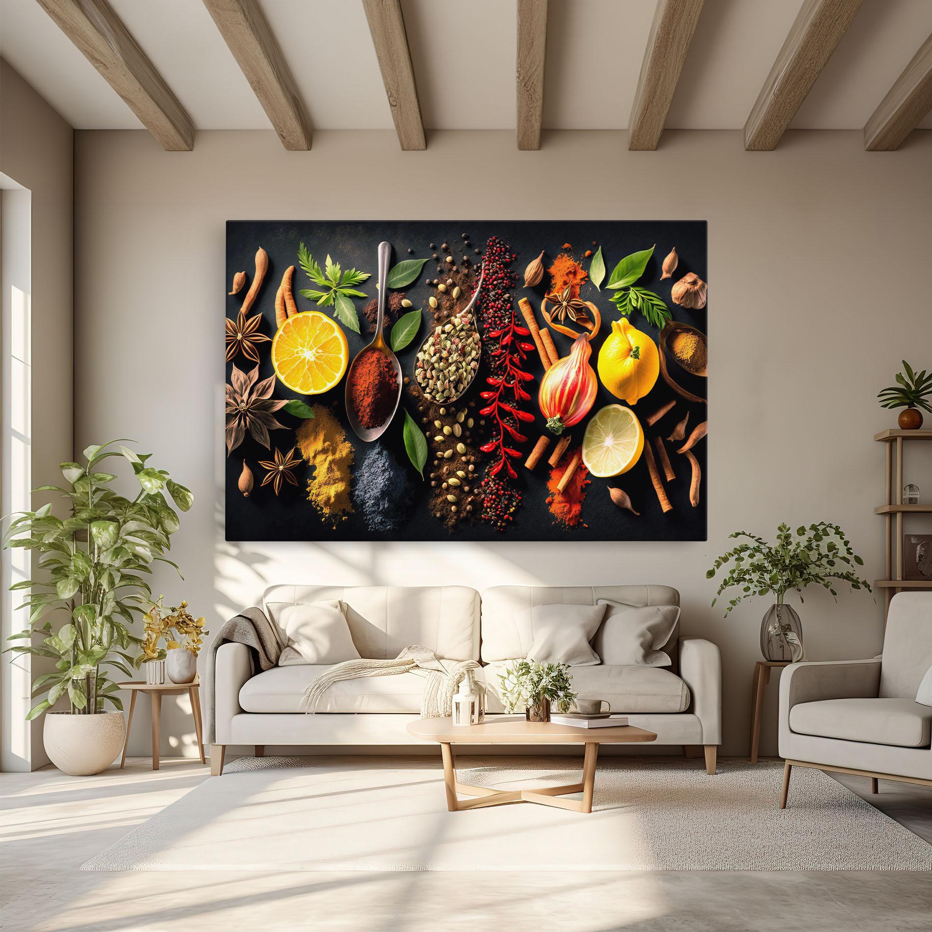 Картина на платно Closeup Pices mockup 6