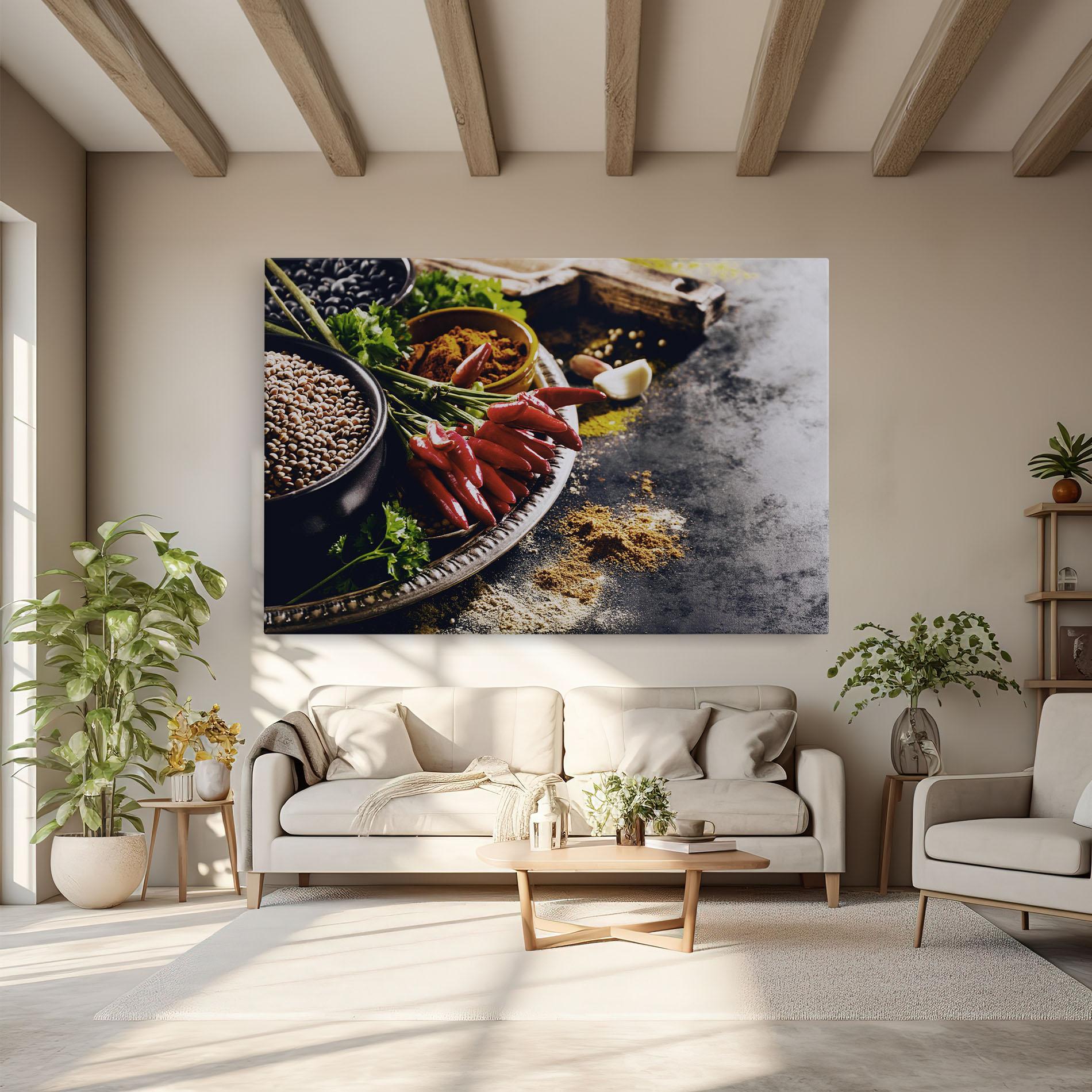 Картина на платно Grocery Spices mockup 6