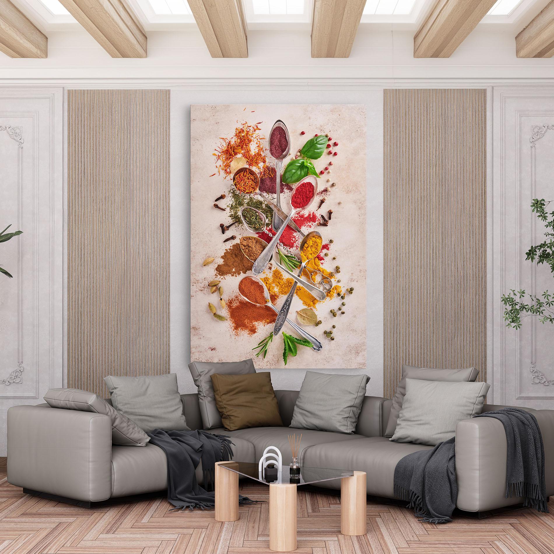 Картина на платно Colorful Spices Cooking mockup 6