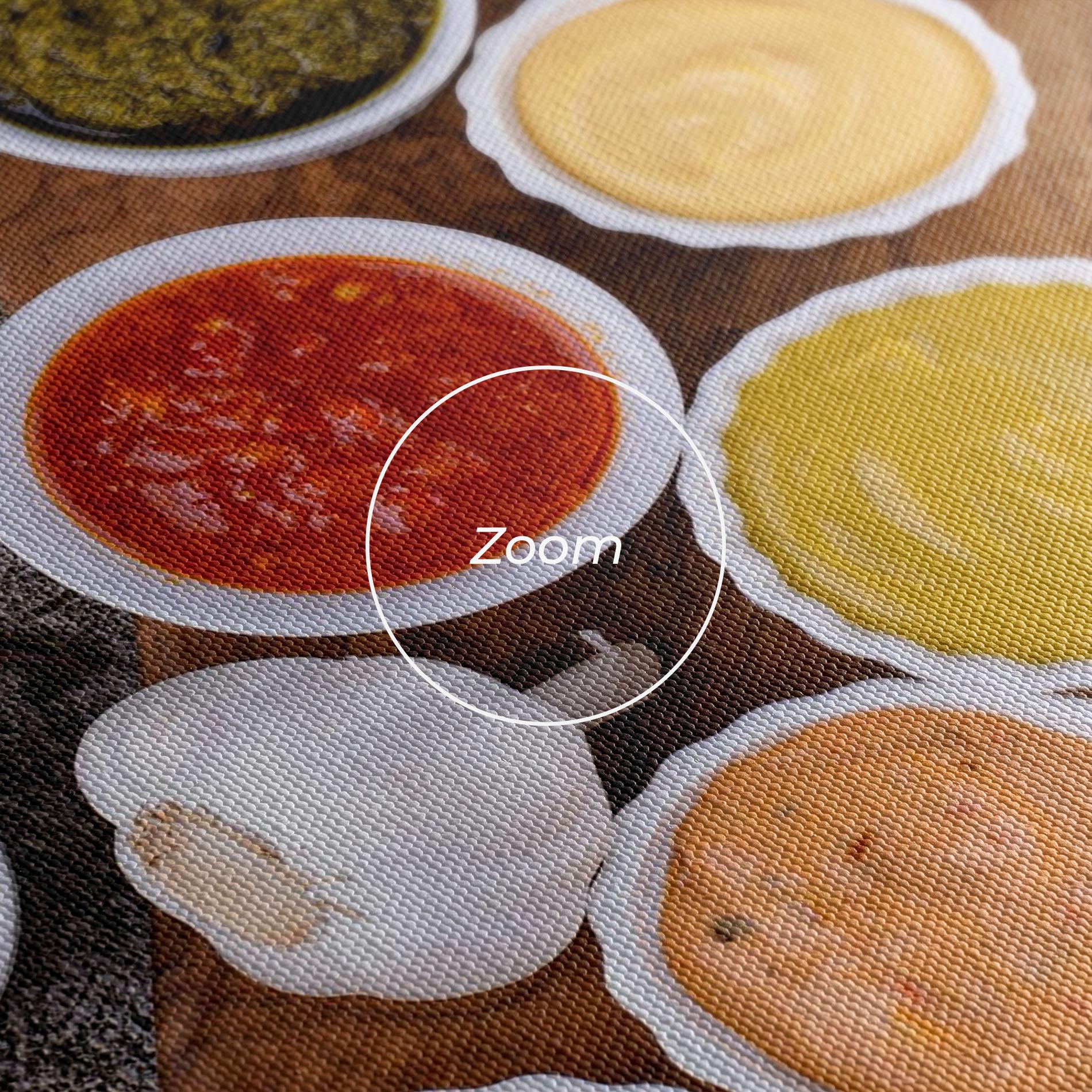 Картина на платно Different Sauces mockup 3