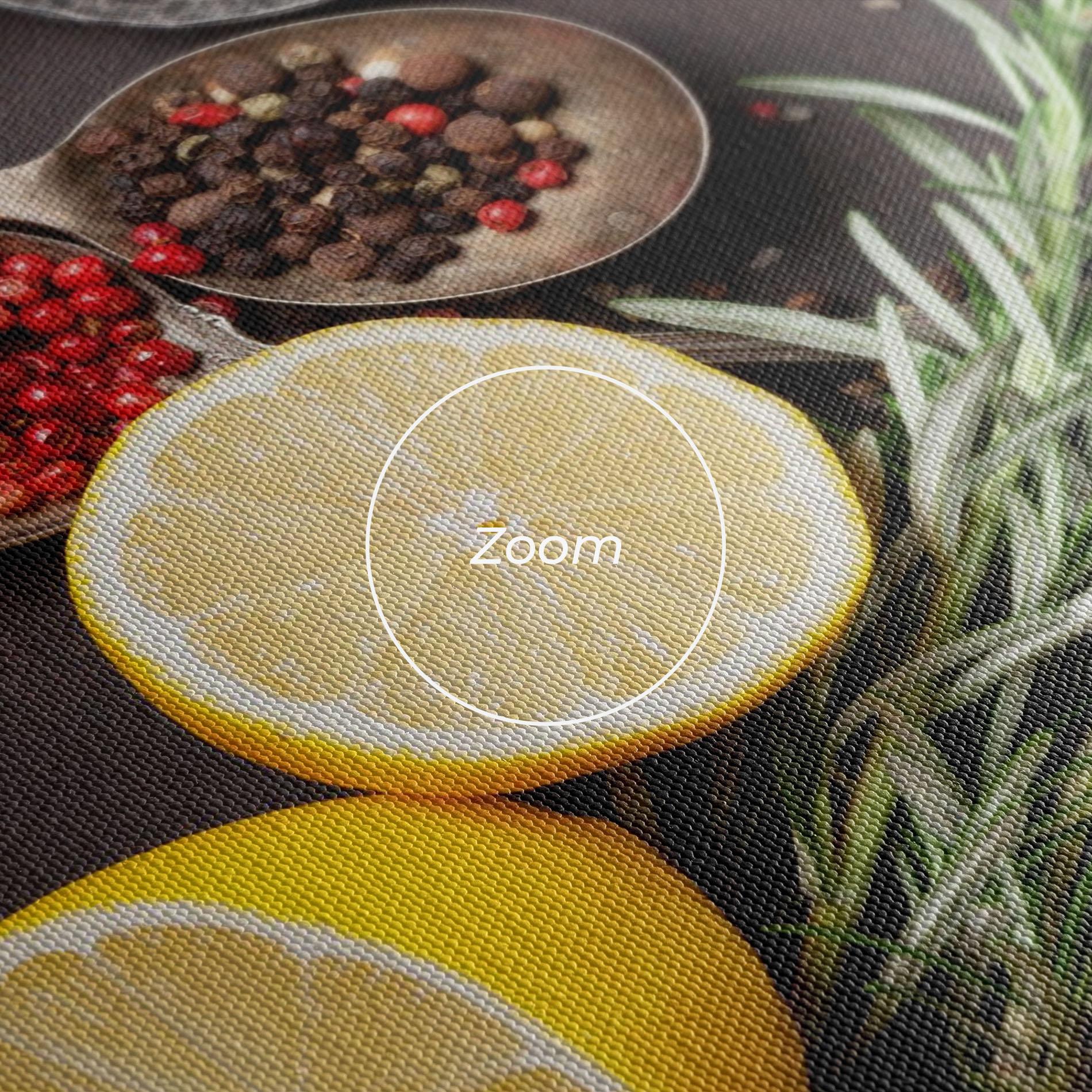 Картина на платно Spices On Stone Table mockup 3