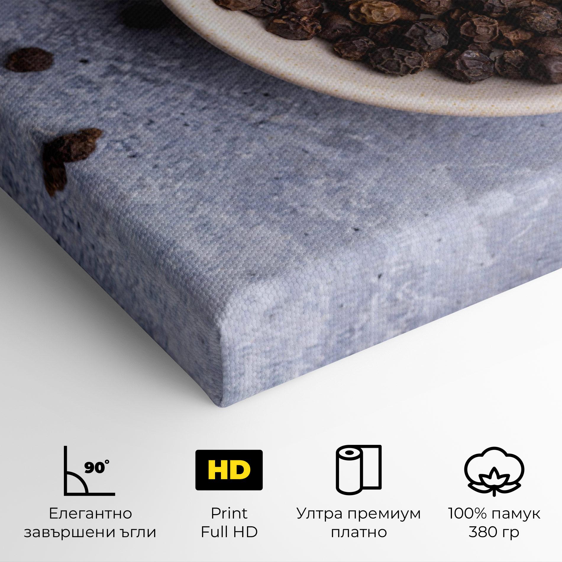 Картина на платно Black Pepper mockup 4