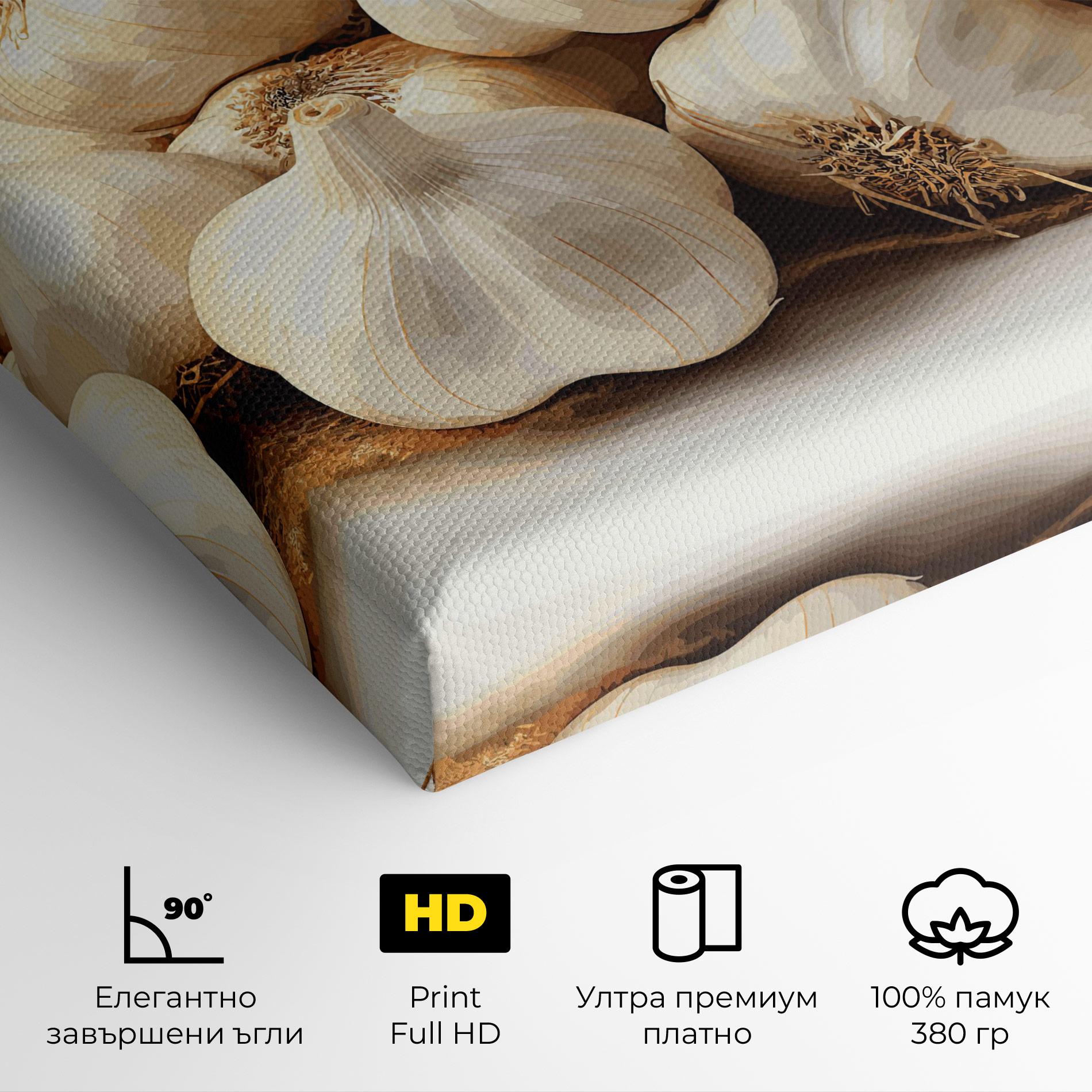 Картина на платно Garlic Art mockup 4