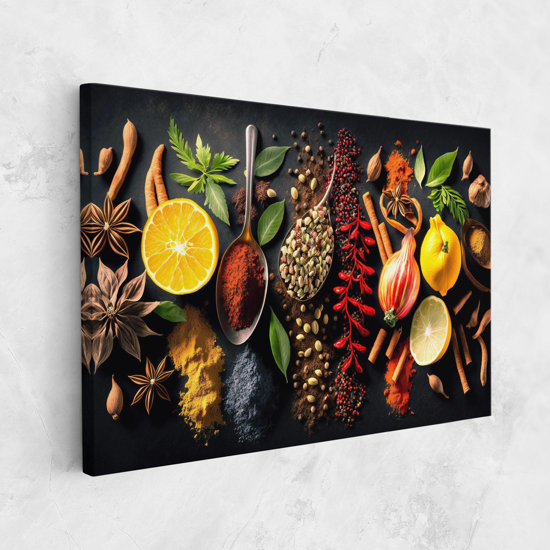 Картина на платно Closeup Pices mockup 1