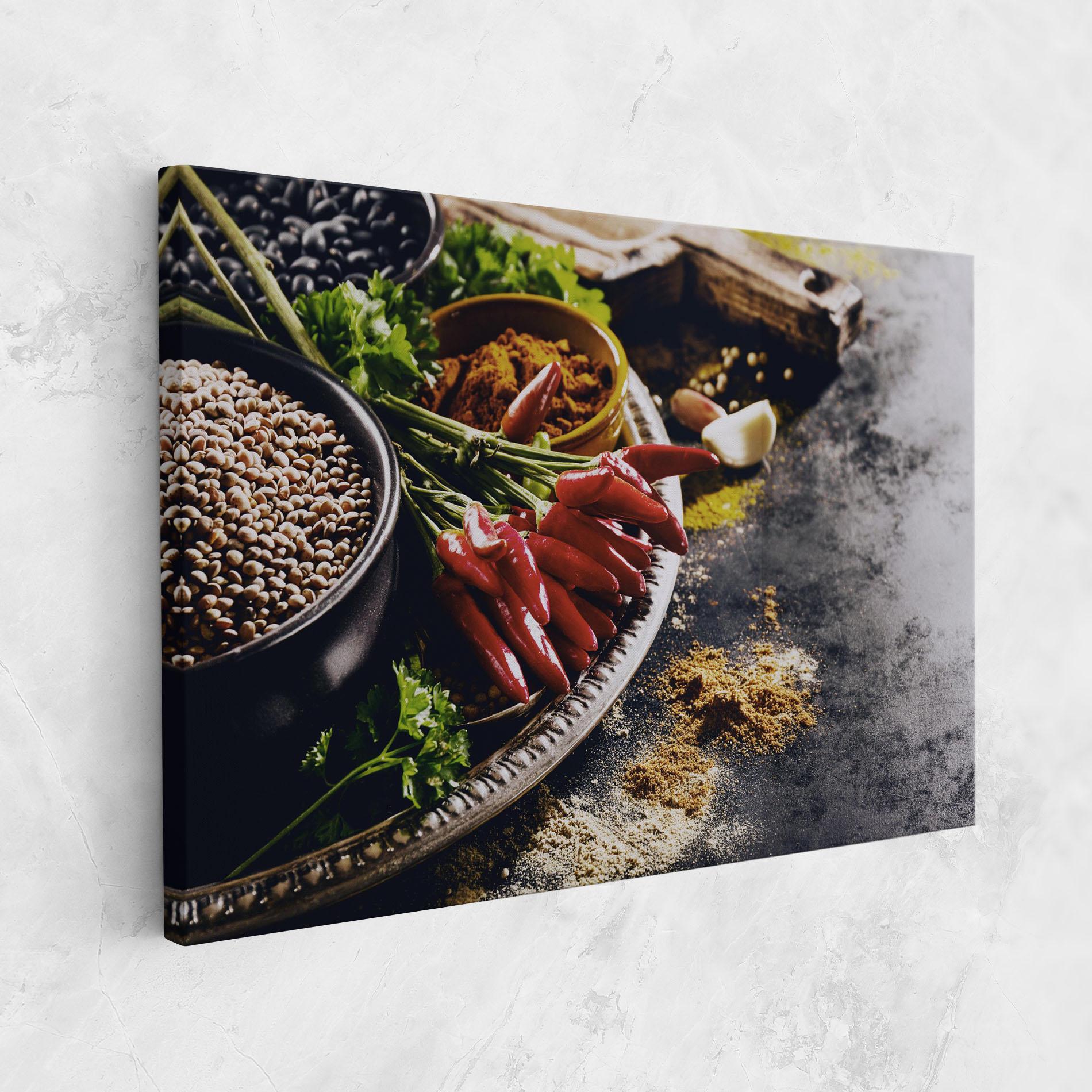 Картина на платно Grocery Spices mockup 1