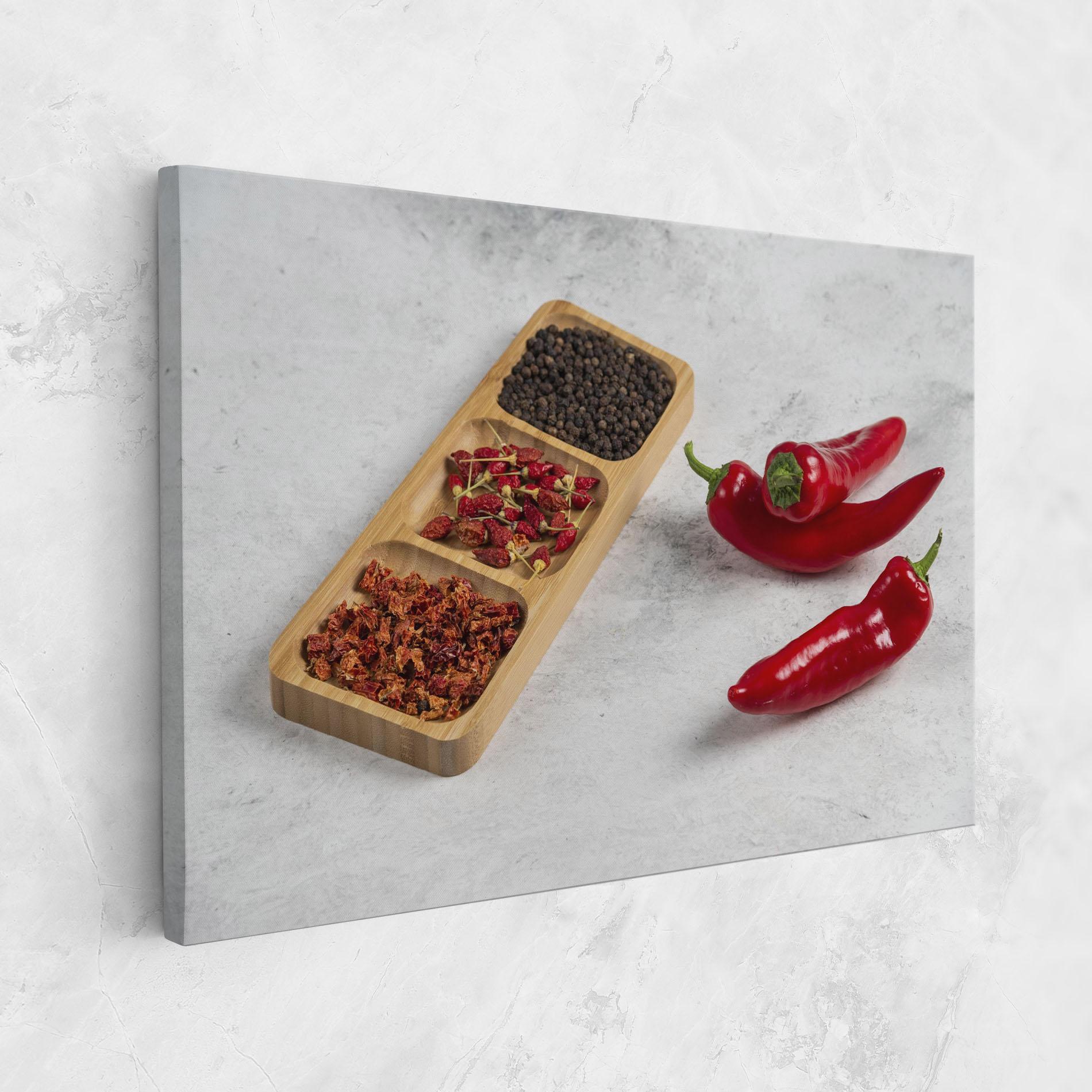 Картина на платно Hot Chili Spices mockup 1