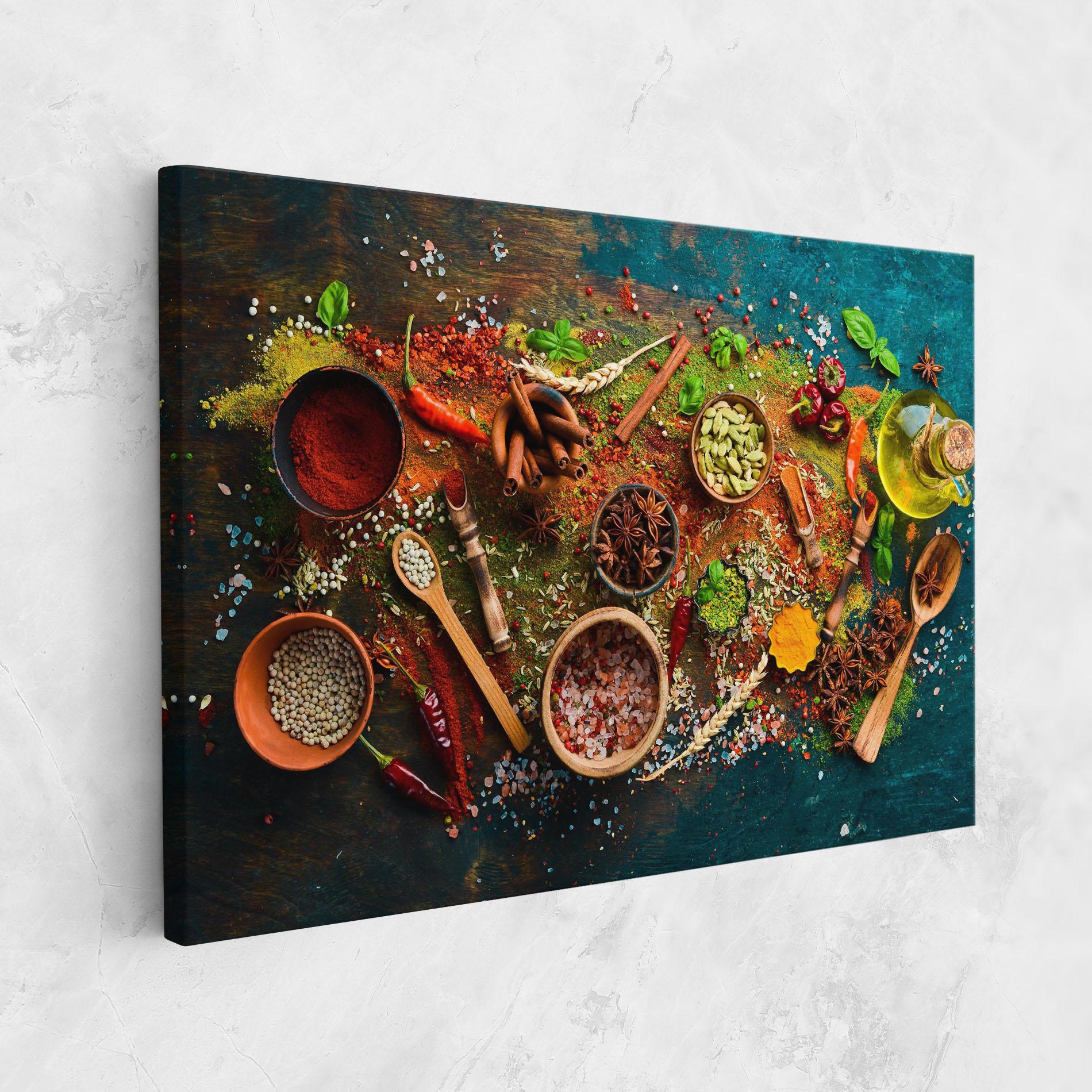 Картина на платно Seasonings Mix mockup 1