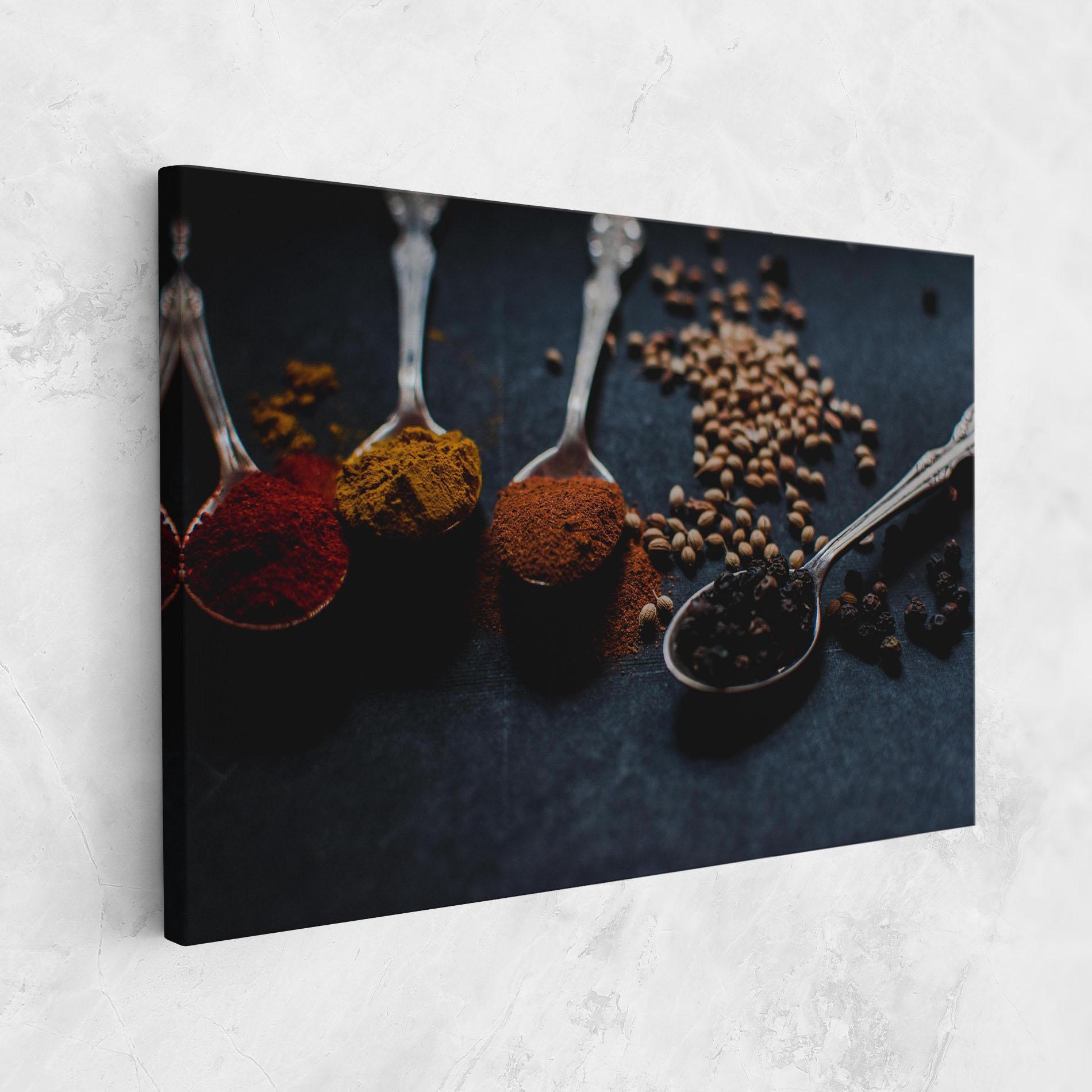 Картина на платно Spices Spoon mockup 1