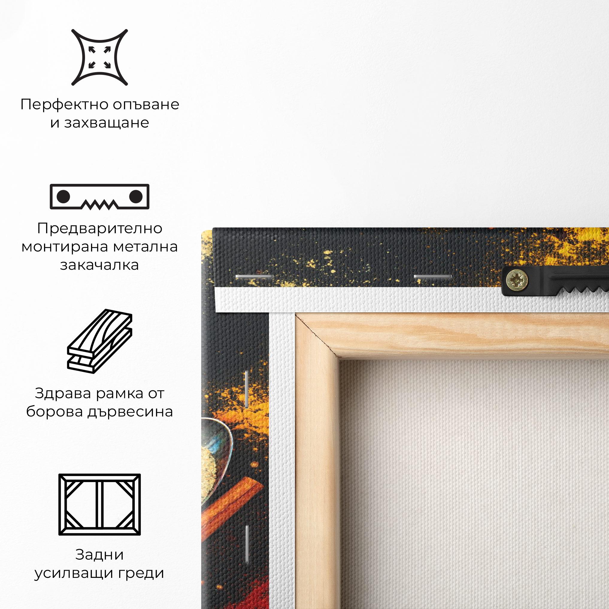 Картина на платно Cooking Spices Spoons mockup 5